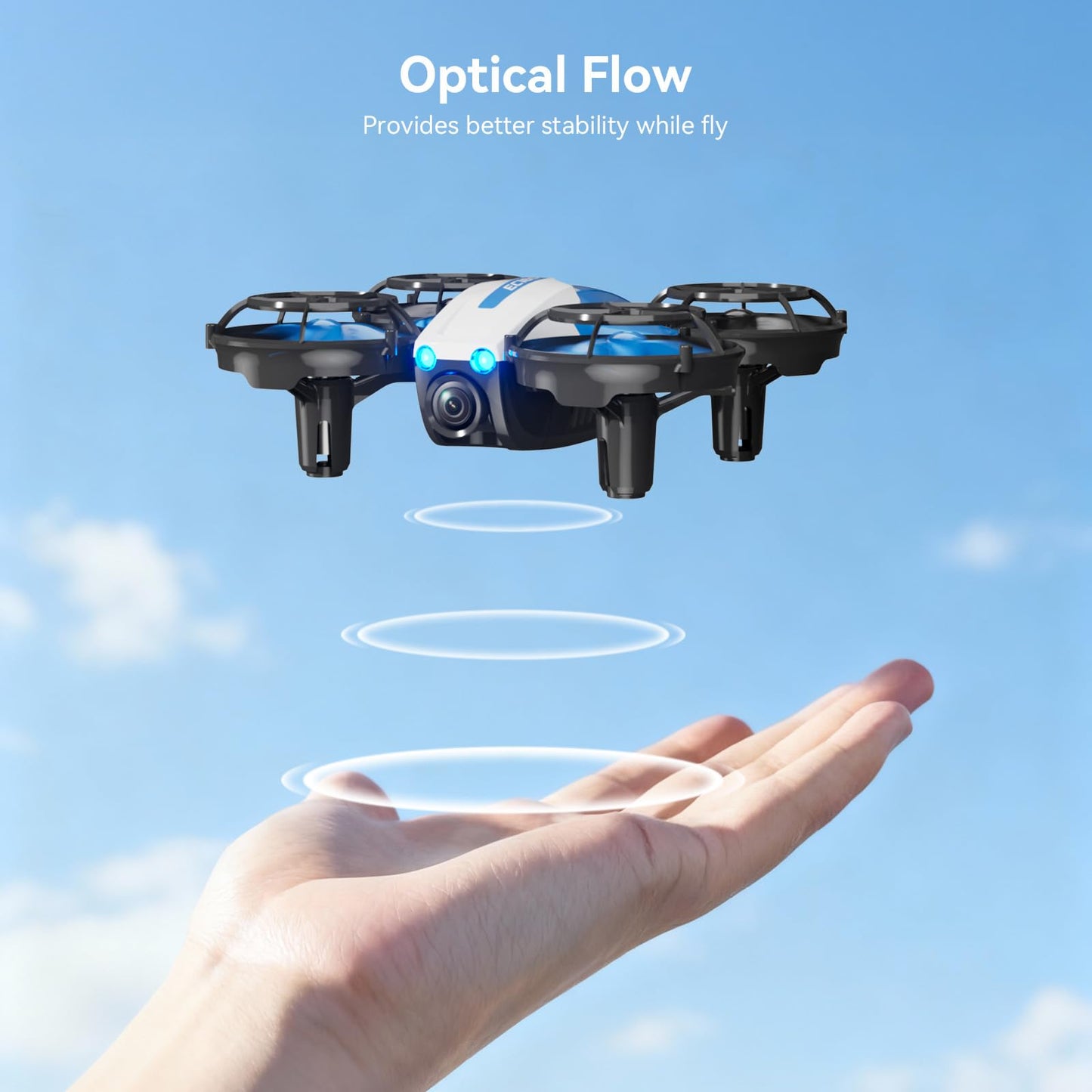 LIFECHOIC Drones with Camera for Kids and Beginners, Mini FPV Drone 1080P, 3D Flips, Waypoint Fly, APP Control, Optical Flow, Lights, RTF Remote Control Flying Toy Gifts for Boys Girls