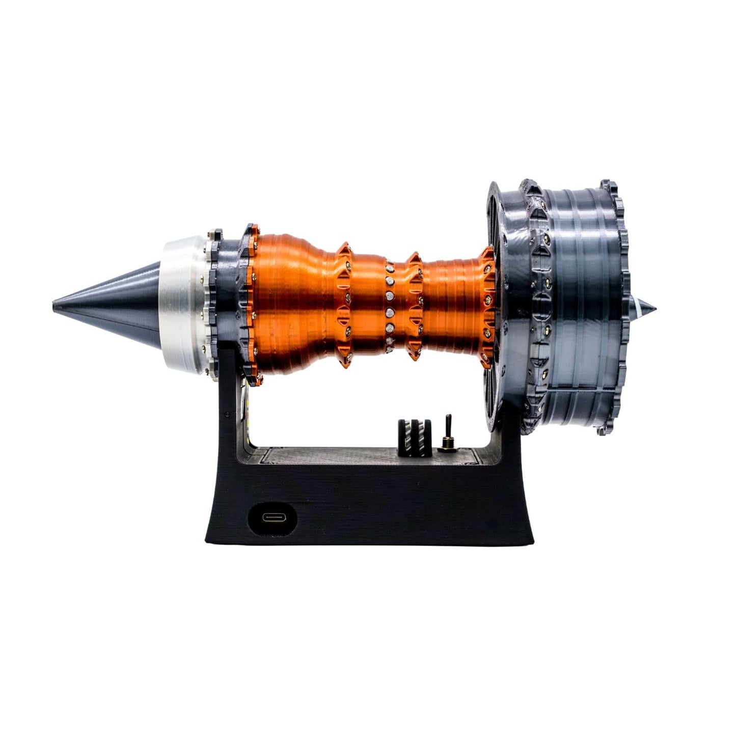 NikolaToy TR900 Turbofan Engine Model Kit – 1:20 Scale Turbojet Aircraft Engine – 3D Printed Mechanical Science Education Toy Aviation Enthusiast Gift – Deluxe Version (Finished)