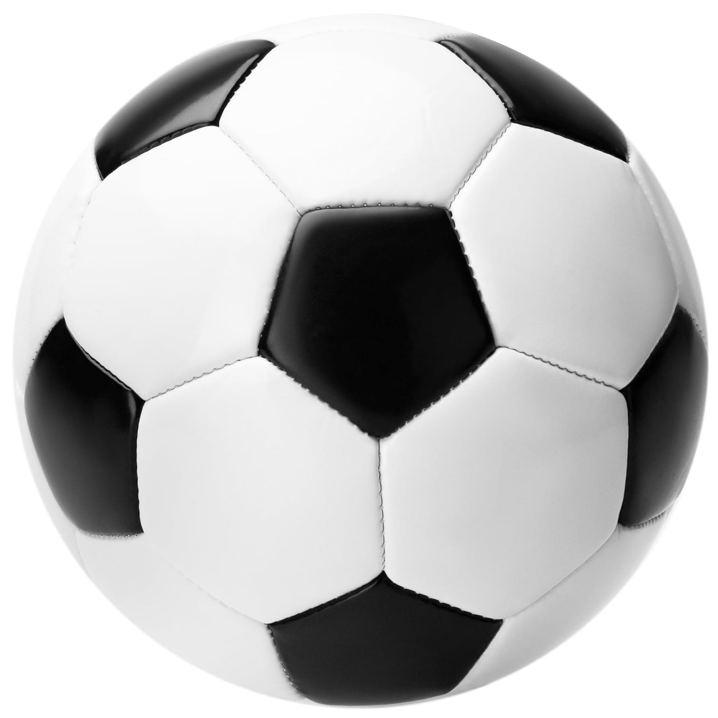 INPODAK Toddler Soccer Ball Size 3, Black and White Classic Balls for Kids 2-8 with Pump, Mesh Bag Great Gift for Birthdays Parties