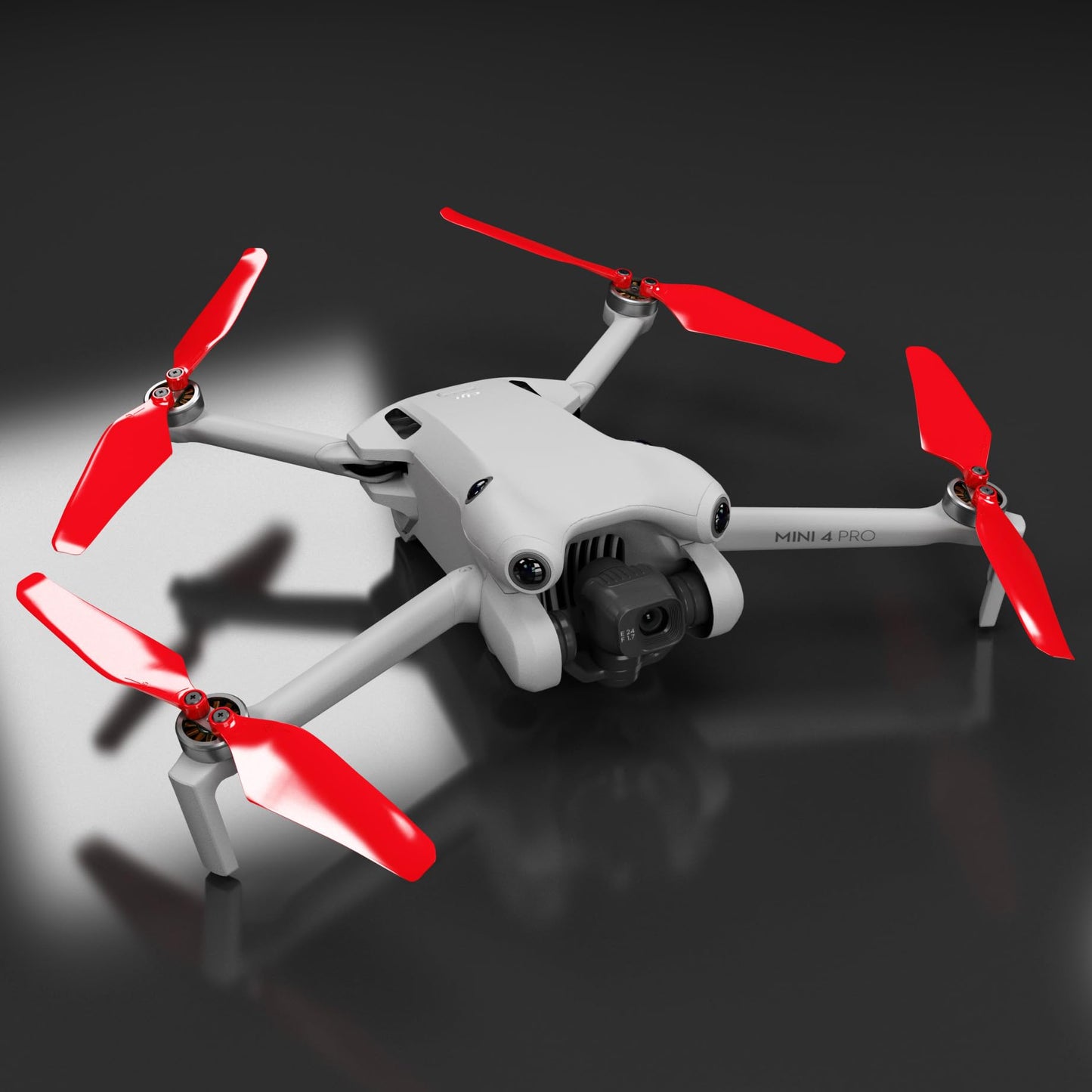 Master Airscrew Bundle - Super Stealth Propellers for DJI Mini 4 Pro & Mini 3 Pro - Red + Orange + Black