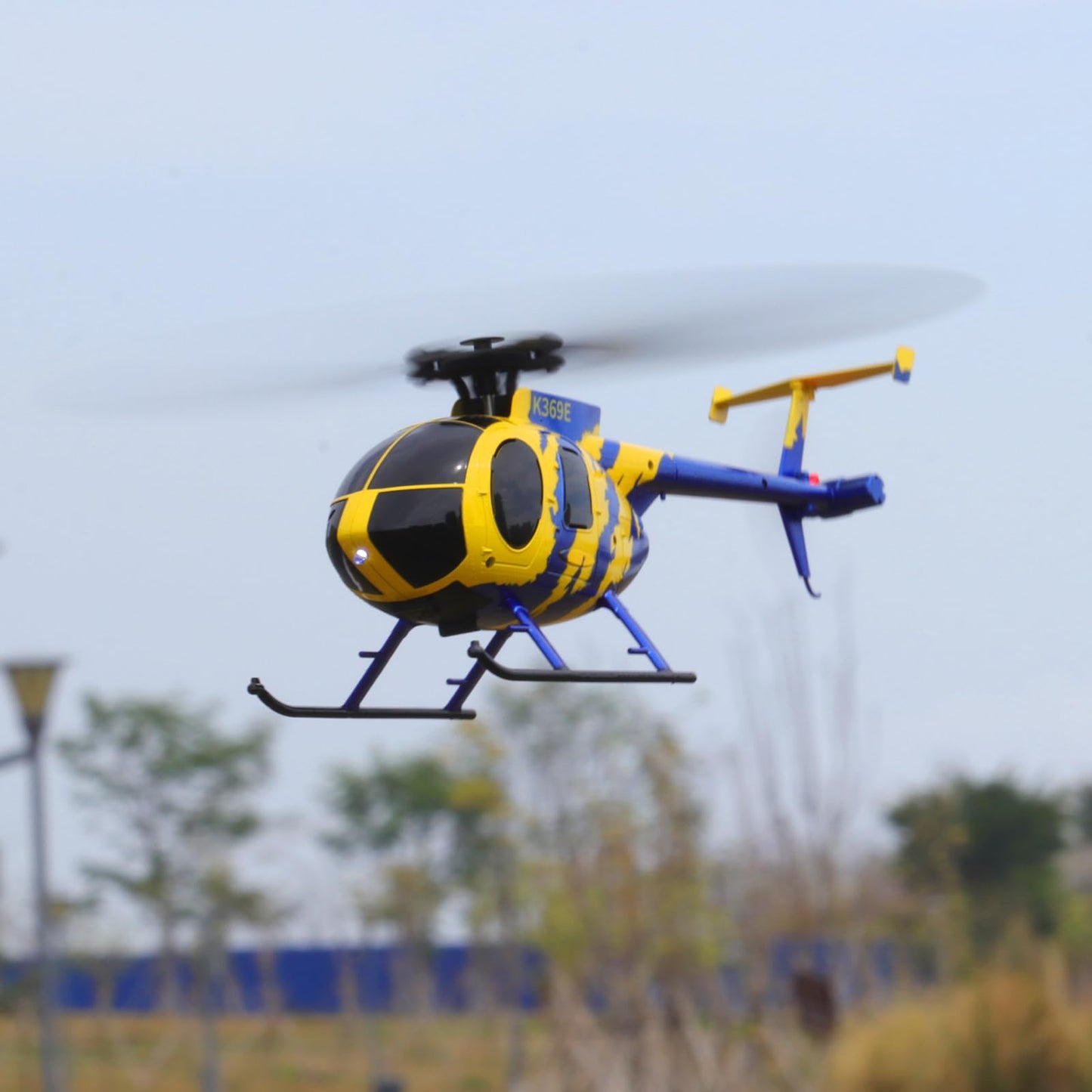 RC ERA C184 MD500 100 Size RC Helicopter 4CH, 6-Axis Gyroscope RTF With Optical Sensor & Upgraded Transmitter - Remote Control Electric Helicopter Outdoor For Adults & Beginners