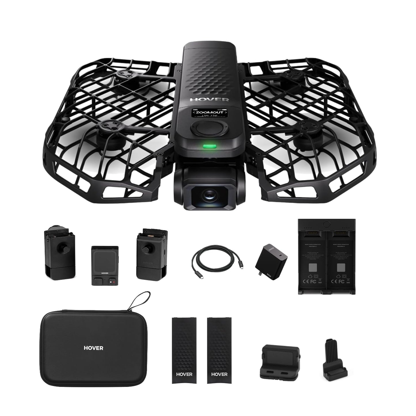 HOVERAir X1 PRO 4K Drone with Camera, Foldable Action Flying Camera with 42 KM/H Follow Speed, 15+ Fully Automatic Flight Modes, Fly Anywhere with OmniTerrain, SmoothCapture 2.0(Fly Joy Combo)