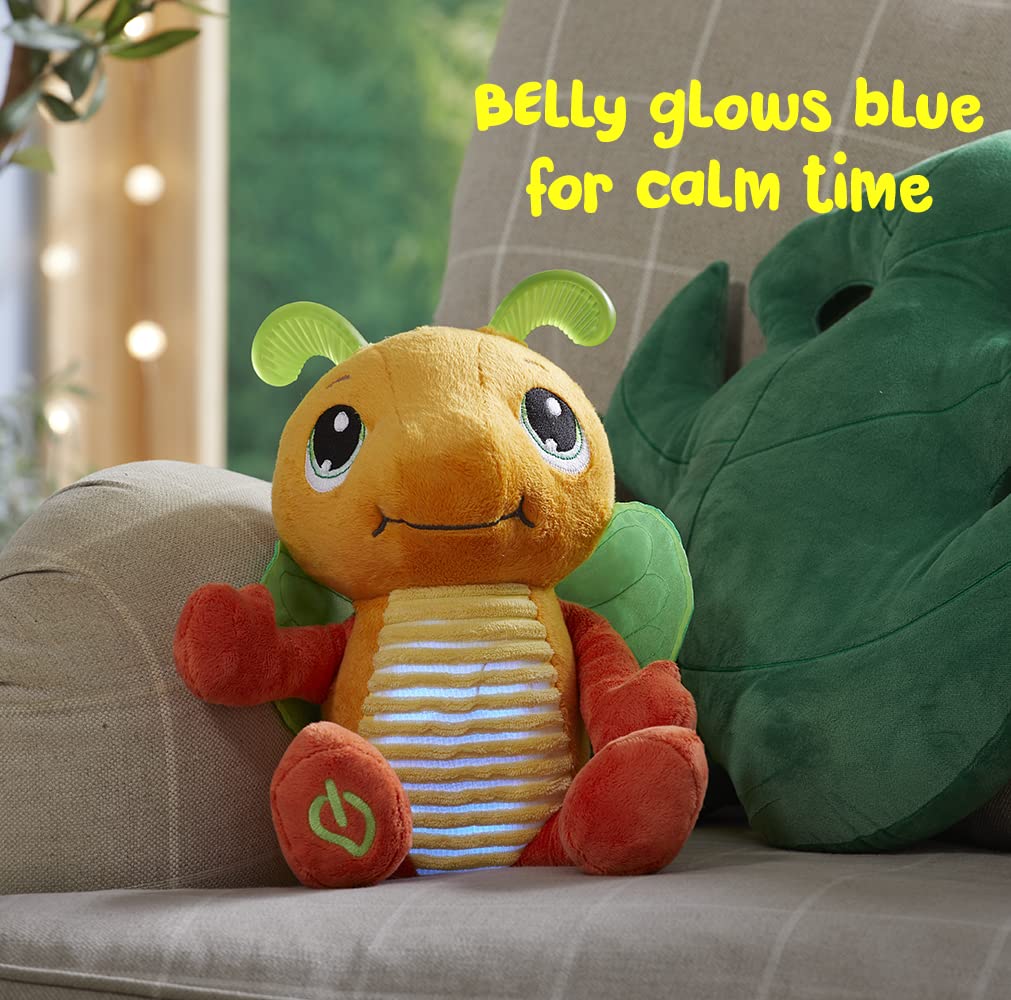 Playskool Glo Friends — Wigglebug Wiggle, Hop, Stop! — Interactive Soft Plush with 4 Modes — Games, Stories, Free Play, and Bedtime — SEL Toy — Ages 2+