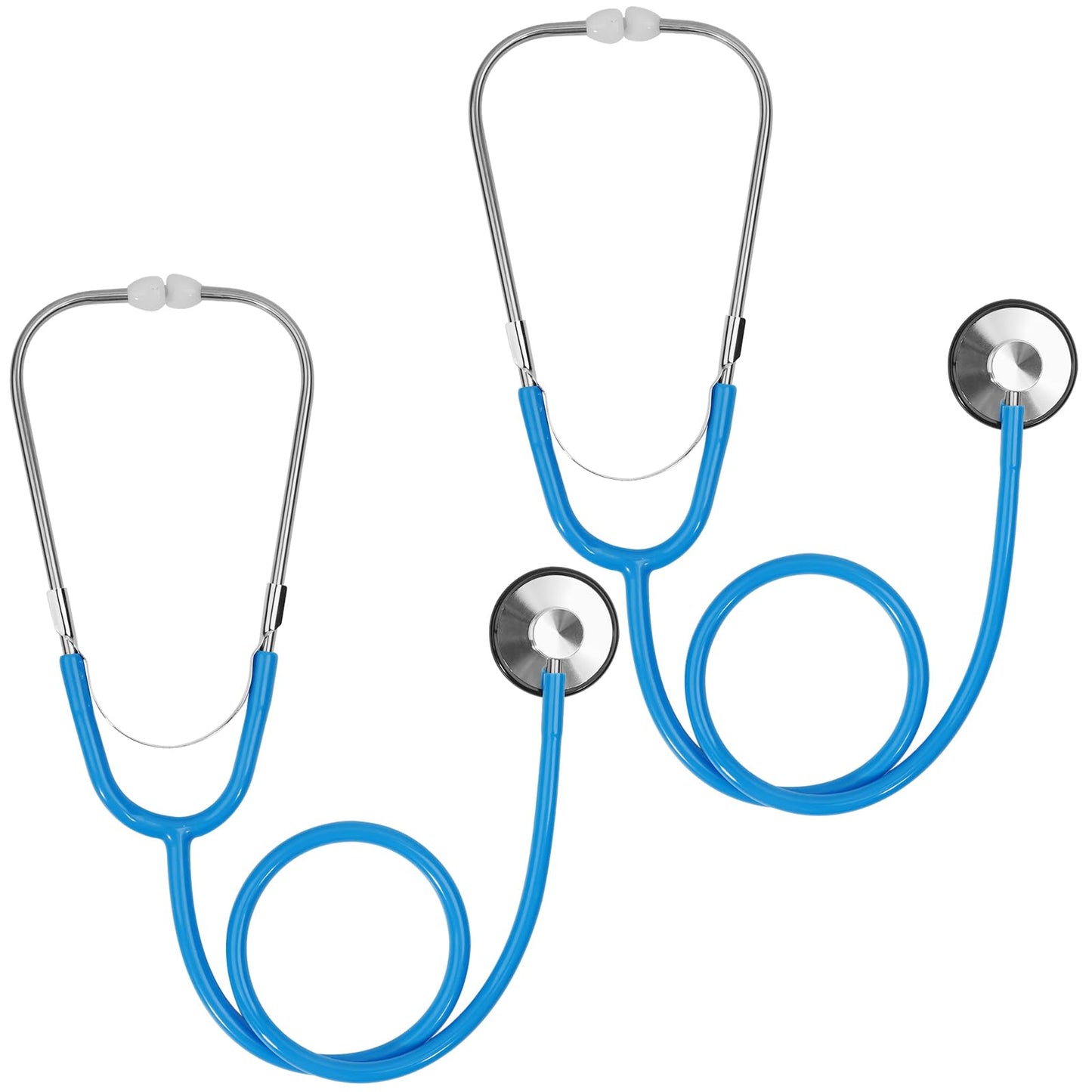 ERDOGLY Kids Stethoscope, 2 Pack Real Working Nursing Stethoscope for Kids Role Play, Toddler Doctor Play Set for Boys Girls, Toy Medical Kit Nurse Cosplay Costume Accessories, Blue