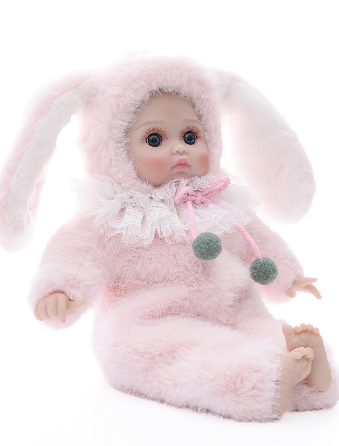 Cloveray Baby Dolls, 15 Inch Realistic Soft Body Baby Doll Real Life Baby Dolls with Accessories, for 3+ Year Old Girls, Pretend Play, Collection, Gift-Ready (Light Pink)