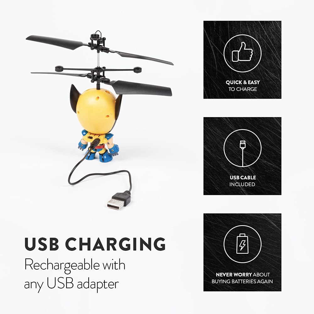 Marvel 3.5 Inch: Wolverine Flying Figure IR Helicopter (Marvel, X-Men, Wolverine)