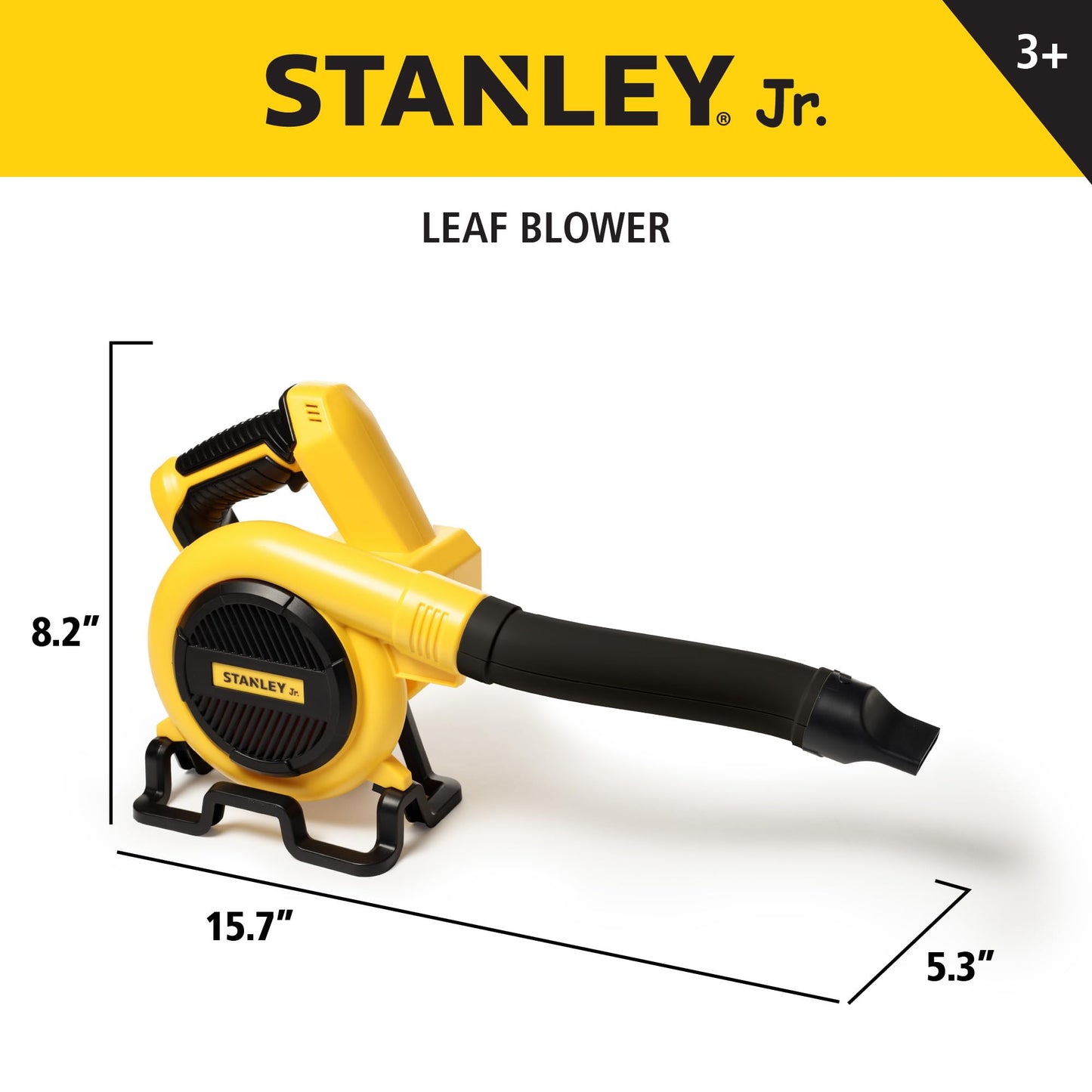 Stanley Jr Kids Leaf Blower - Battery Operated Toy Leaf Blower for Kids - Fun Pretend Play Tool for Outdoor Adventures - Safe and Realistic Design for Little Gardeners. Ages 3+