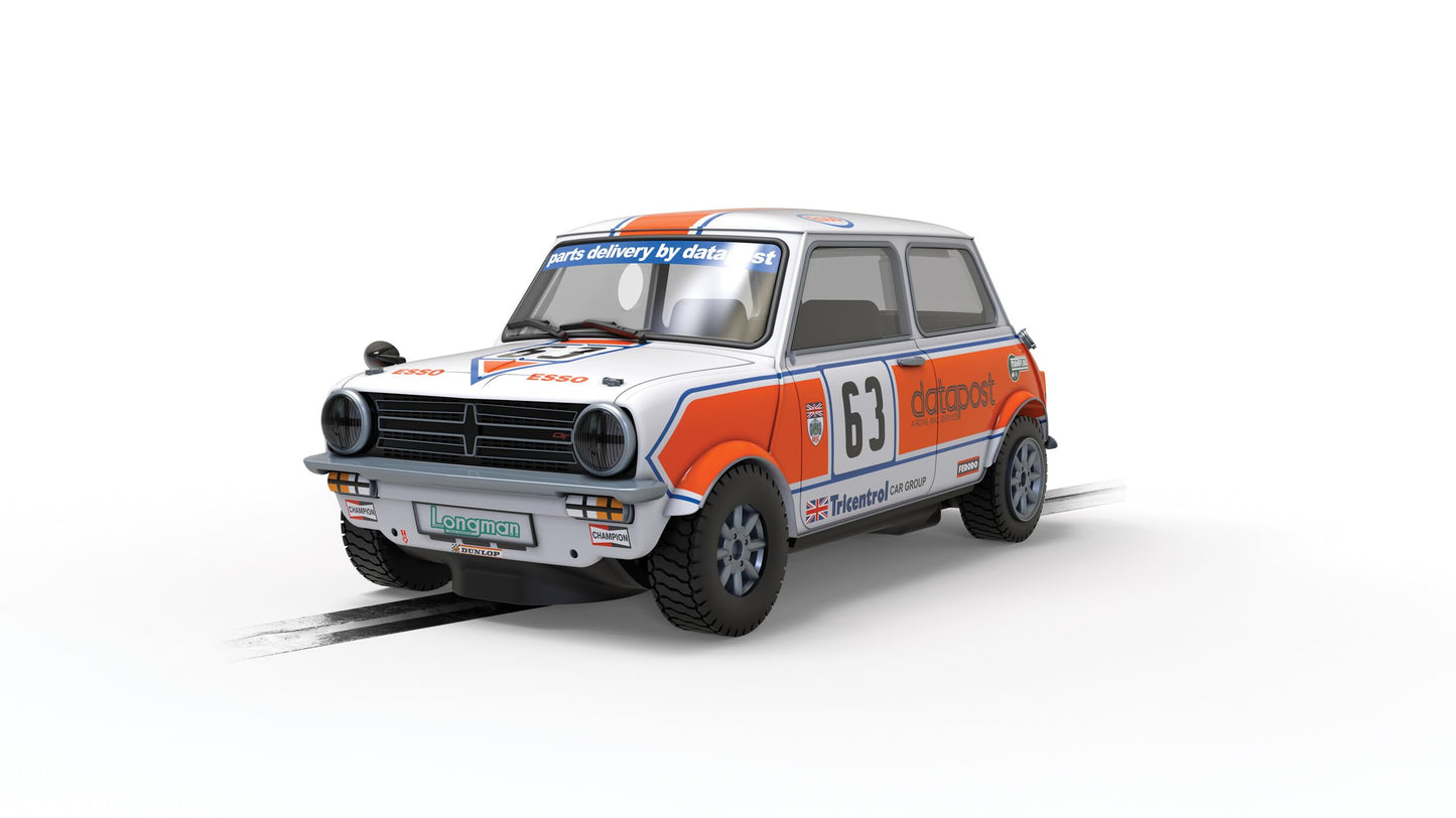 Scalextric Mini 1275GT Data Post Alan Curnow 1979 BSCC 1:32 Slot Race Car C4413