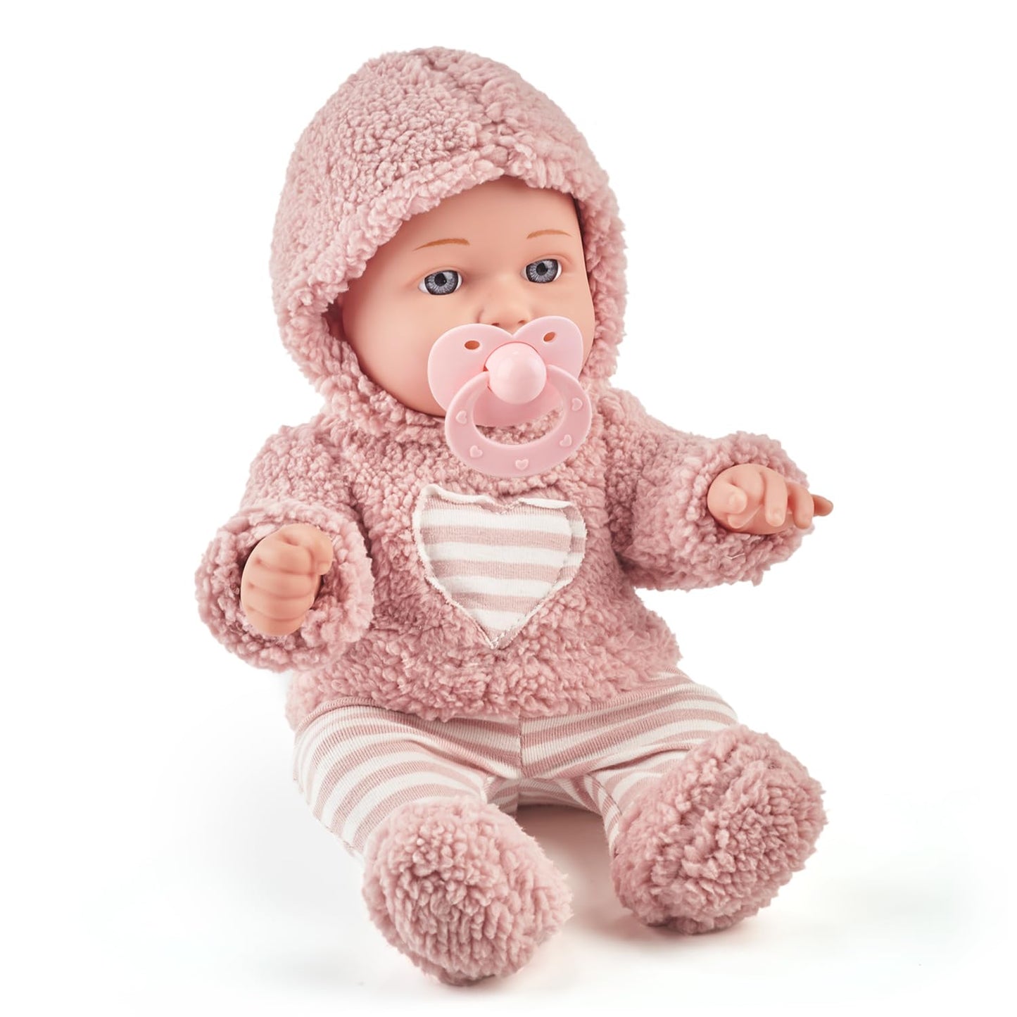 eDollable 12 inch My First Baby Doll Toy playset with Accessories and Clothes in Gift Box, Ideal Gift for 3+ Years Old Girls Toddlers