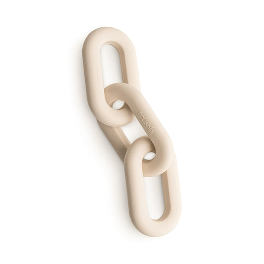 mushie Silicone Baby Links Teether Toy (Shifting Sand)