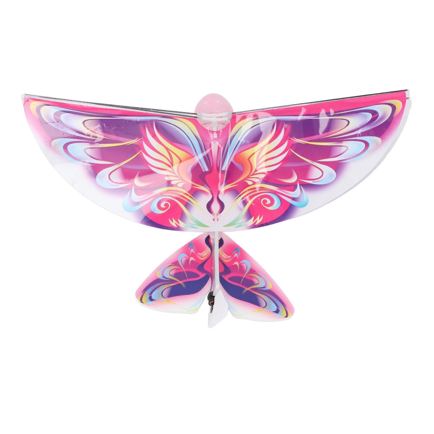 Flying RC Bird Toy 2.4GHz USB Charging LED Flapping Bird for Indoor Outdor (Pinkish)