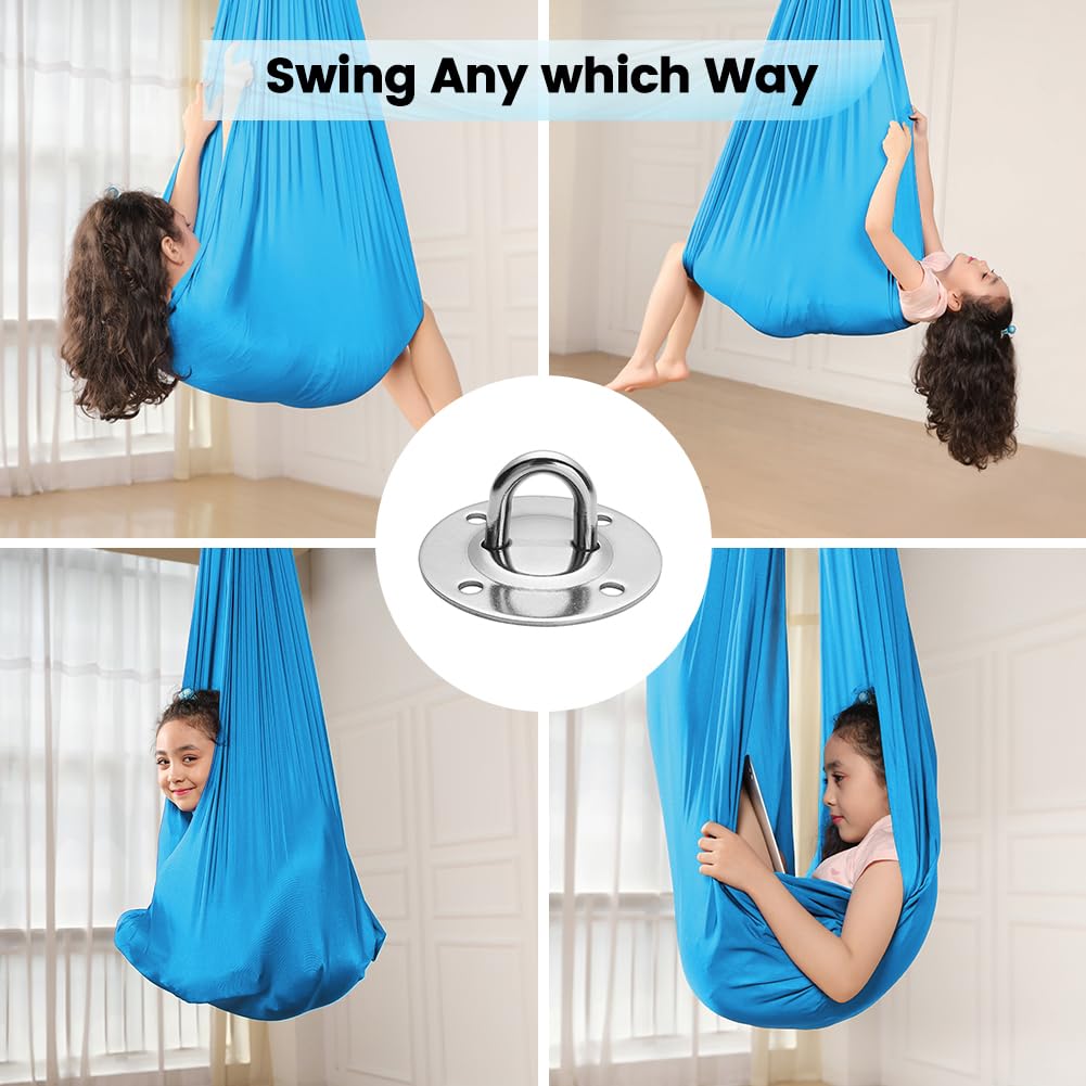 Sensory Swing for Kids Special Need Hardware Included, Indoor Outdoor Hanger for Calming & Relaxing, Cuddle Swing Happy for Autism, ADHD Therapy Aspergers Hug Like Snuggle Swing Hammock Sensory Chair
