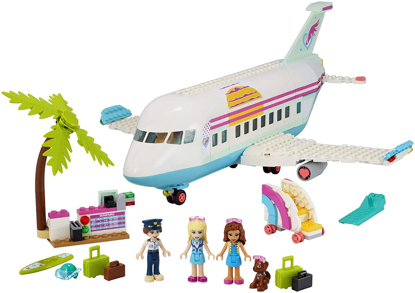 LEGO Friends Heartlake City Airplane 41429, Includes Friends Stephanie and Olivia, and Lots of Fun Airplane Accessories to Spark Fun and Creative Playtimes (574 Pieces)