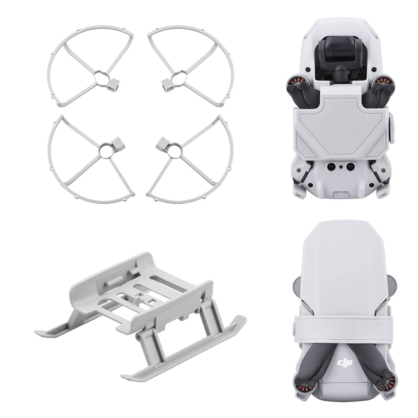 Mini 2 Propeller Holder Guard,HeiyRC Landing Gear Props Protector Bumper Foldable Height Extensions Blade Stabilizer Fixator for DJI Mini 2/Mini SE/Mavic Mini Accessories
