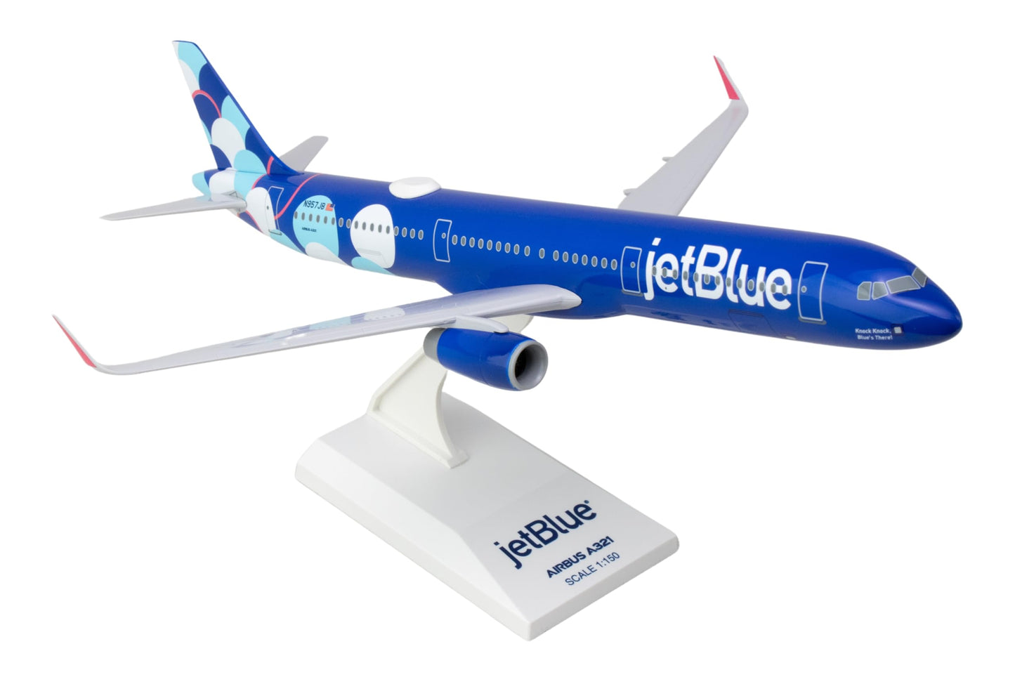 Daron jetBlue A321 Balloons 1/150 Injection-Molded Plastic Collectible Airplane for Kids Ages 14+