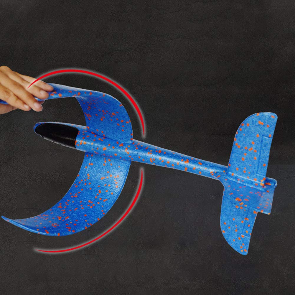 Sunisfa EPP Foam Glider Plane Aircraft, Robust Lightweight Broken with High Simulation Design for Kids, Easy to Assemble, Blue