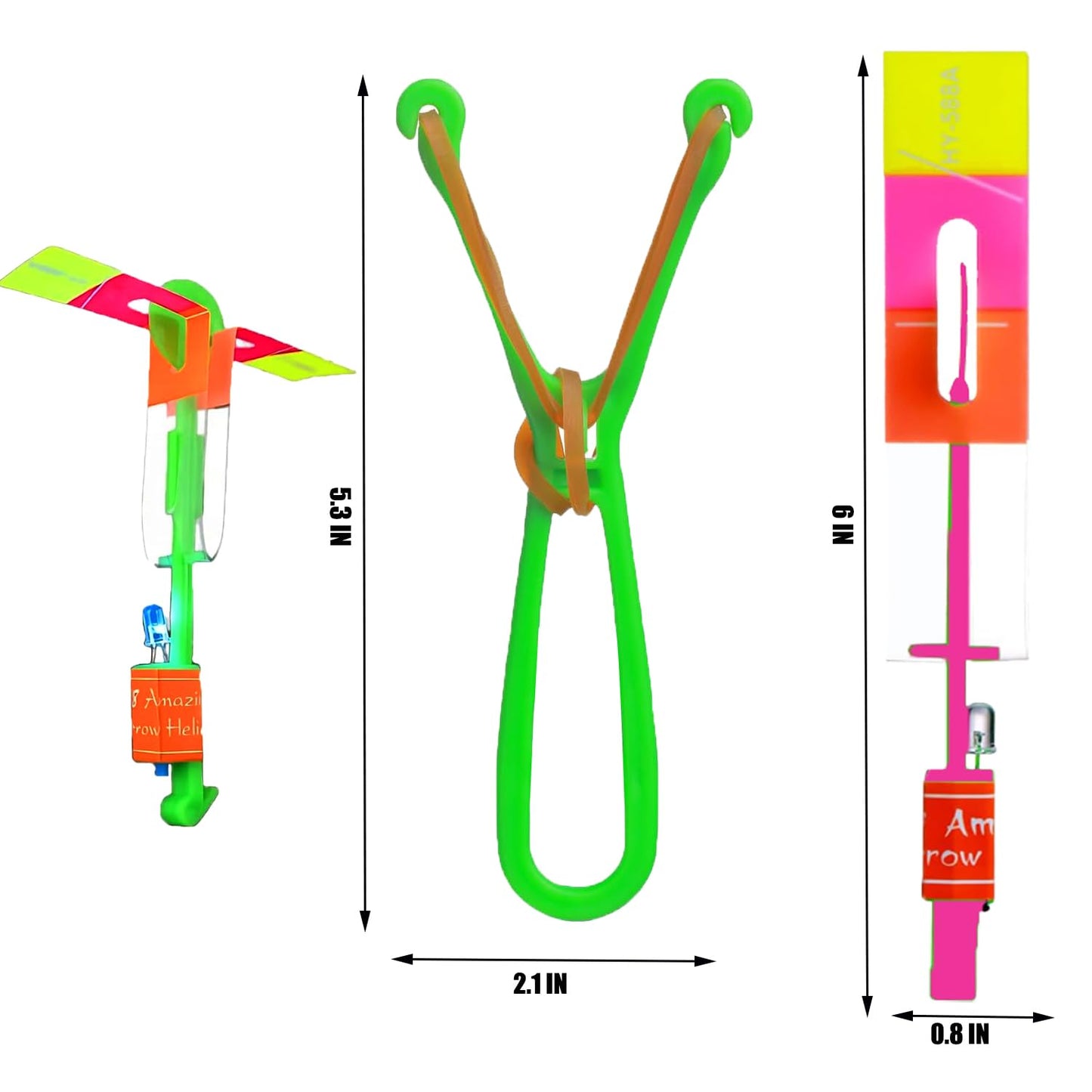 44 Sets Slingshot for Kids,Light Up Flying Toys,Glow In The Dark Party Supplies,Camping Essentials,Beach,Outdoor Games,Outside Toys,Valentines Day Gifts,Classroom Prizes,Party Favors for Kids 8-12 4-8