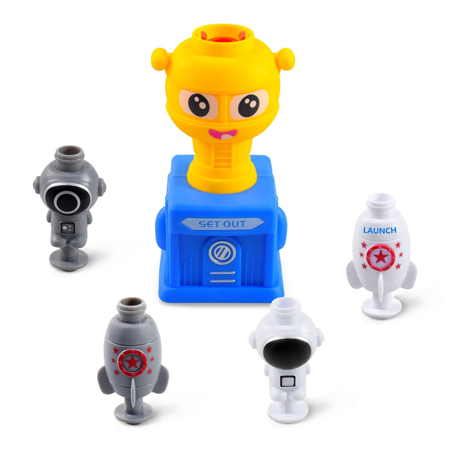 BAKAM Toddler Toys 3-4 for Boys Girls, Balloon Launcher & Powered Car Set, Fun Toddlers STEM Toy Balloon Pump Cars Racer Kit for Kids 3-5 (Frog)