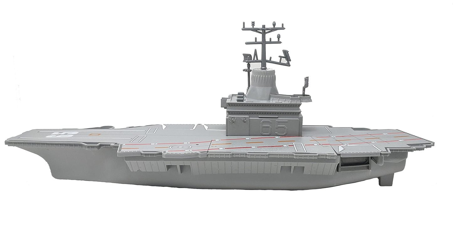 Toy Aircraft Carrier Submarine and Battleship Destroyer Combo with 8 Mini Fighter Jets