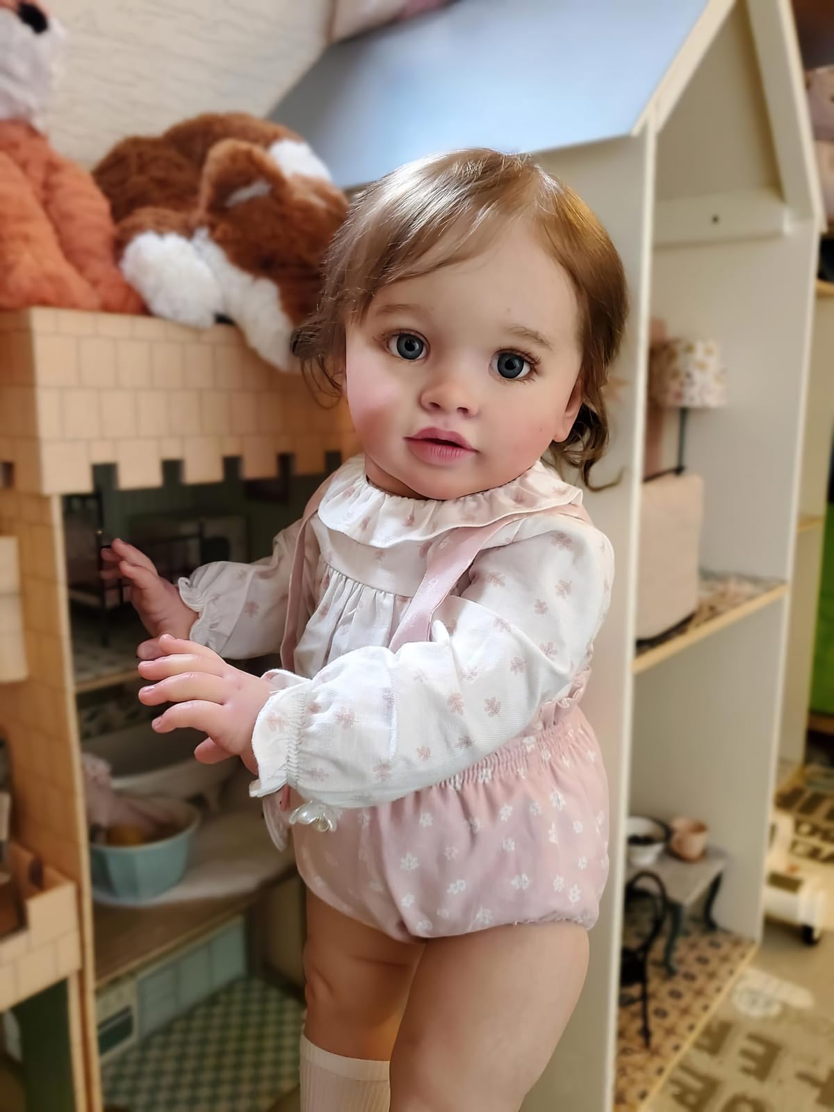 TERABITHIA 26Inches Soft Cuddly Body Realistic Reborn Toddler Dolls Lifelike Newborn Baby Collectible Art Doll for Girls, Safe for Kids Age 3+