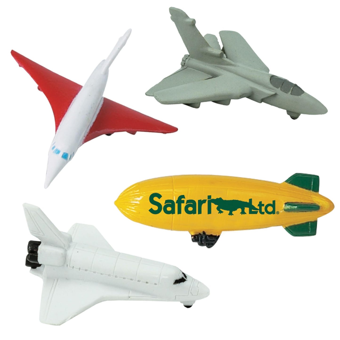 Safari Ltd. in The Sky TOOB - 12 Figurines: Jets, Parachute, Blimp, Planes, Helicopter, and More - Educational Toy Set for Boys, Girls, and Kids 3+
