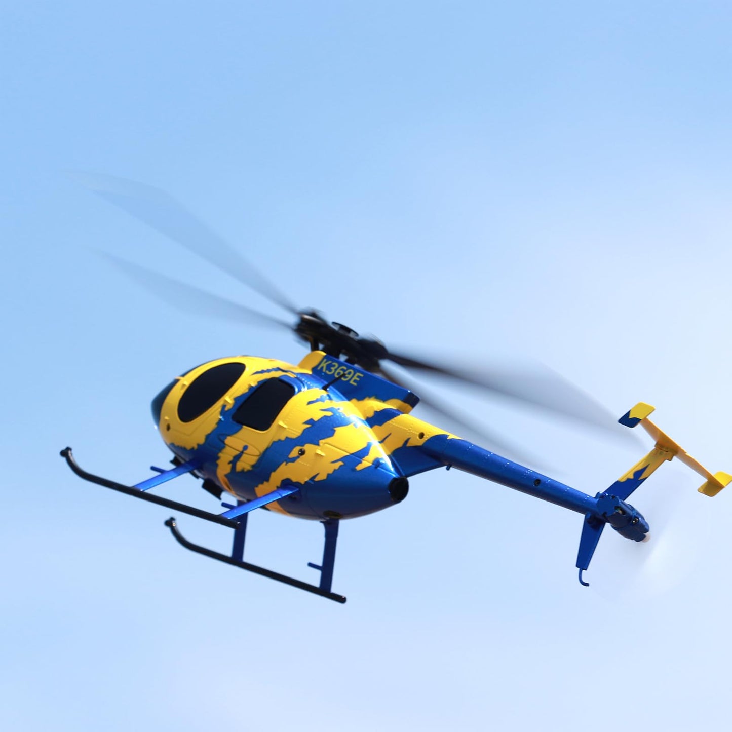 RC ERA C184 MD500 100 Size RC Helicopter 4CH, 6-Axis Gyroscope RTF With Optical Sensor & Upgraded Transmitter - Remote Control Electric Helicopter Outdoor For Adults & Beginners