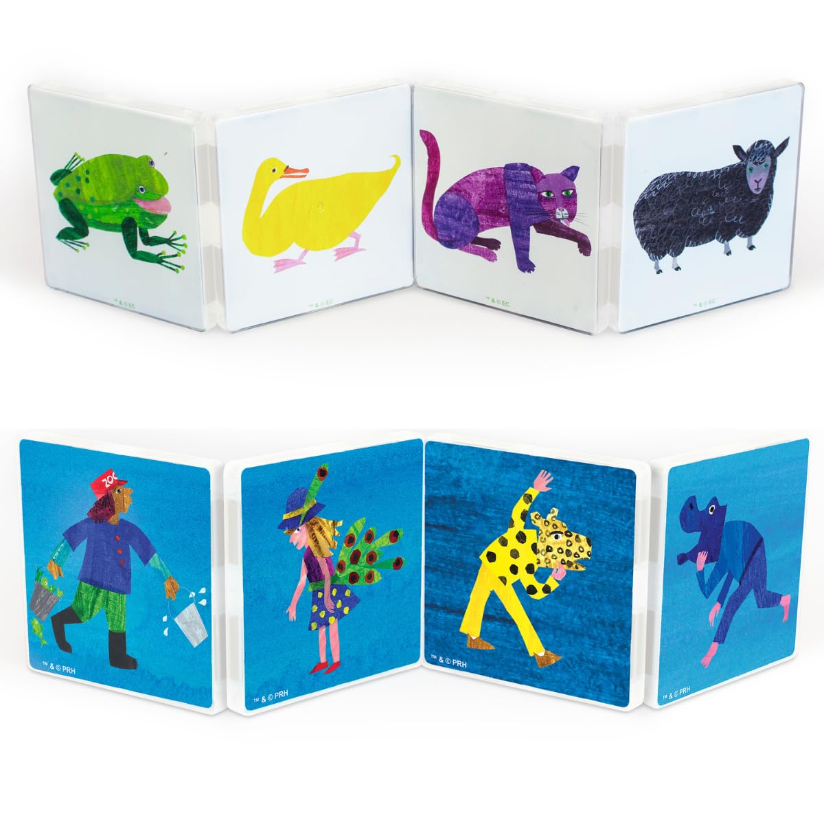 CreateOn Eric Carle Brown Bear with Polar Bear Bonus Set Magnetic Tiles, Building Set for Kids, Magnetic Building Toys for Kids, STEM Toys for Boys and Girls Ages 3+, 24 Piece