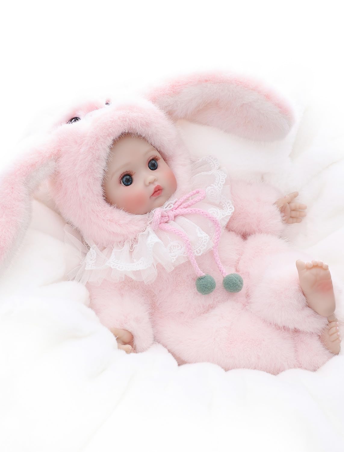 Cloveray Baby Dolls, 15 Inch Realistic Soft Body Baby Doll Real Life Baby Dolls with Accessories, for 3+ Year Old Girls, Pretend Play, Collection, Gift-Ready (Light Pink)