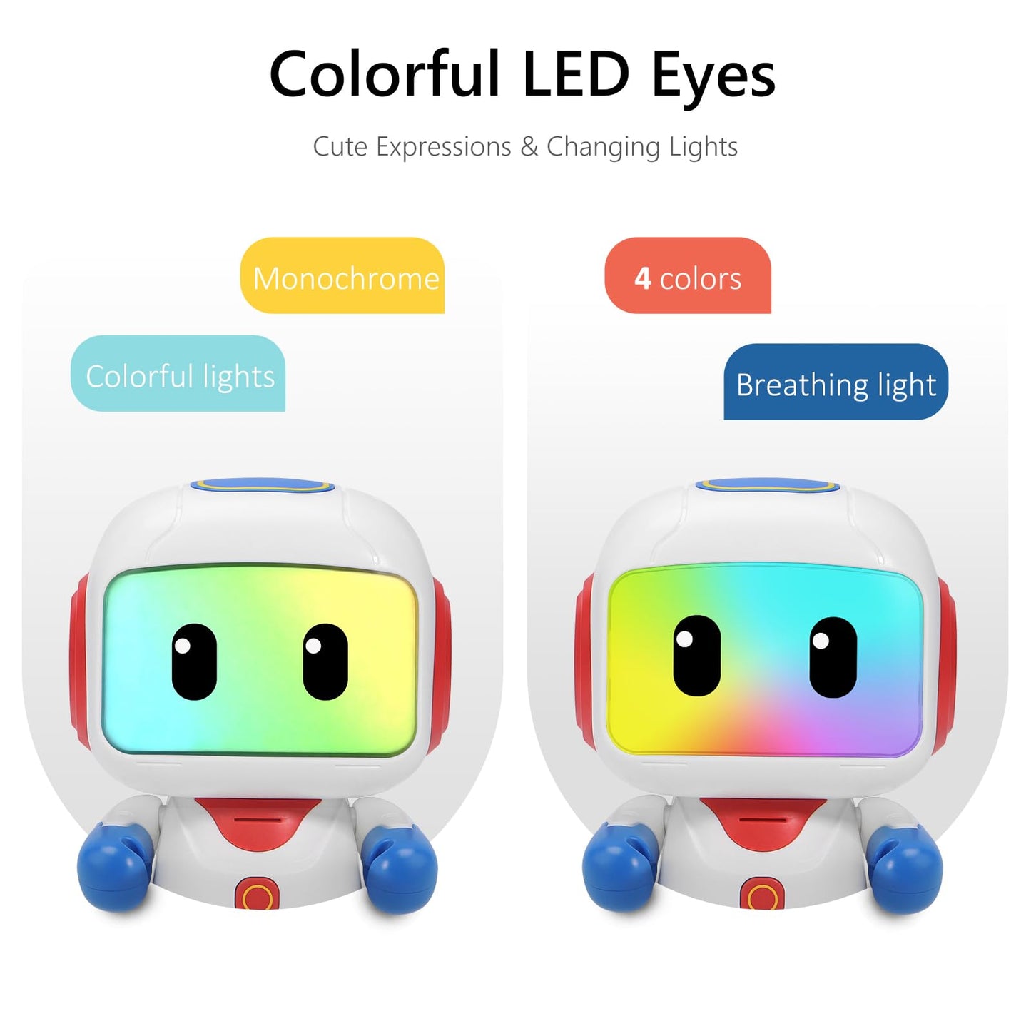 GILOBABY Programmable RC Robot Toy for Kids, Rechargeable STEM Astronaut w/LED Face, Playback Mode, Dancing, Remote Jetpack, Gift for 4 5 6 7 8 Year Old Boys Girls (Blue-r)