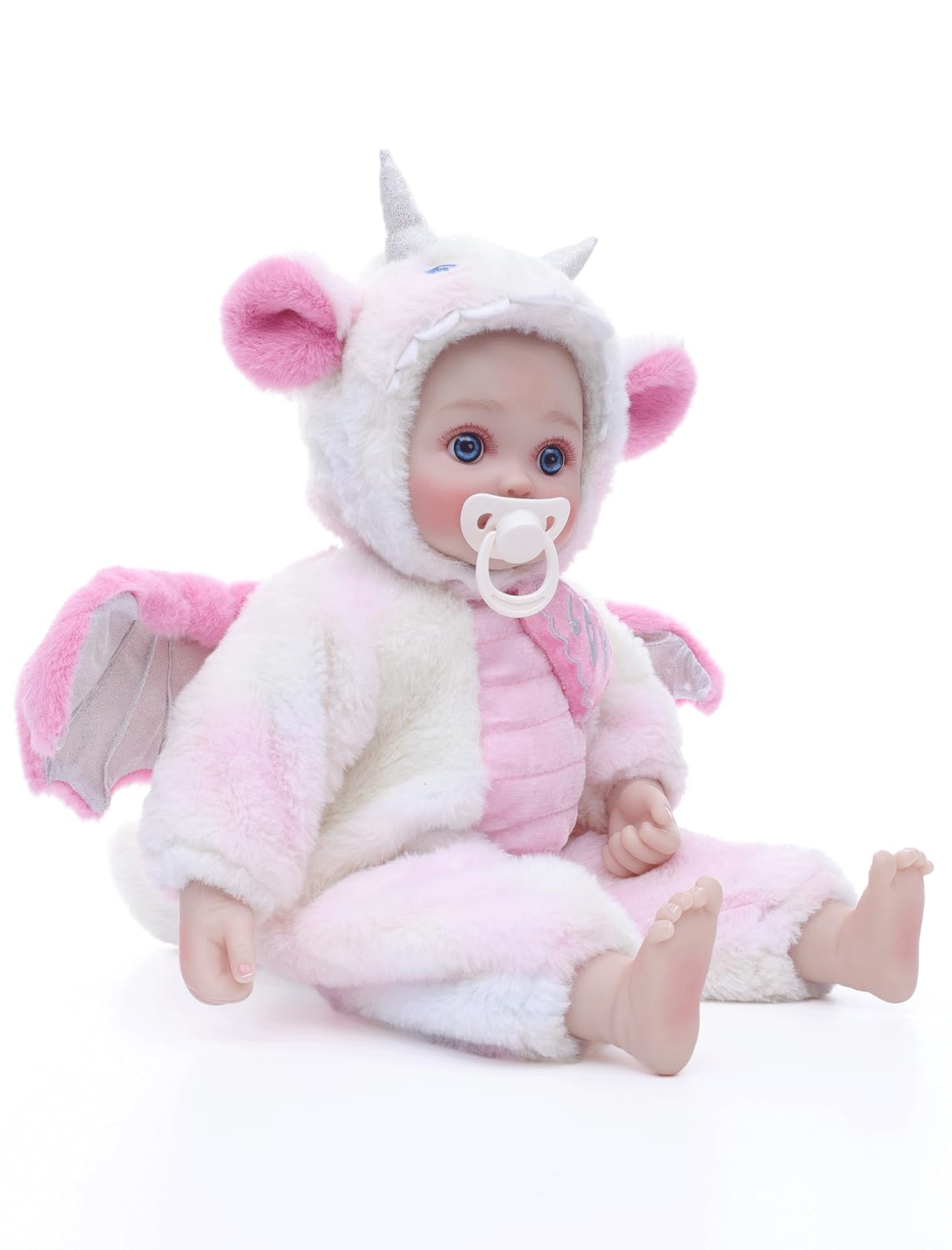 Cloveray Baby Dolls, 18inch Large Realistic Cute Soft Body Baby Doll Real Life Baby Dolls with Accessories for 3+ Year Old Girls Gifts, Pretend Play, Collection, Love Slogan Design