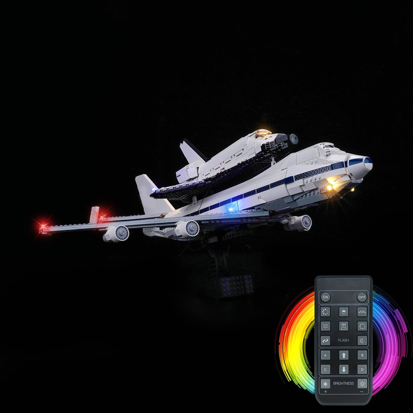 Brickshining LED Lighting Compatible with Lego Shuttle Carrier Aircraft 10360，Light Kit Compatible with Lego 10360, NOT Included The Model Set - JUST Lights