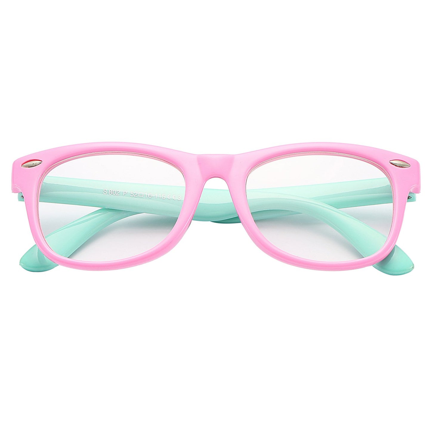 Pro Acme TPEE Rubber Flexible Kids Nerd Glasses Clear Lens Geek Fake for Costume (Age 3-10)