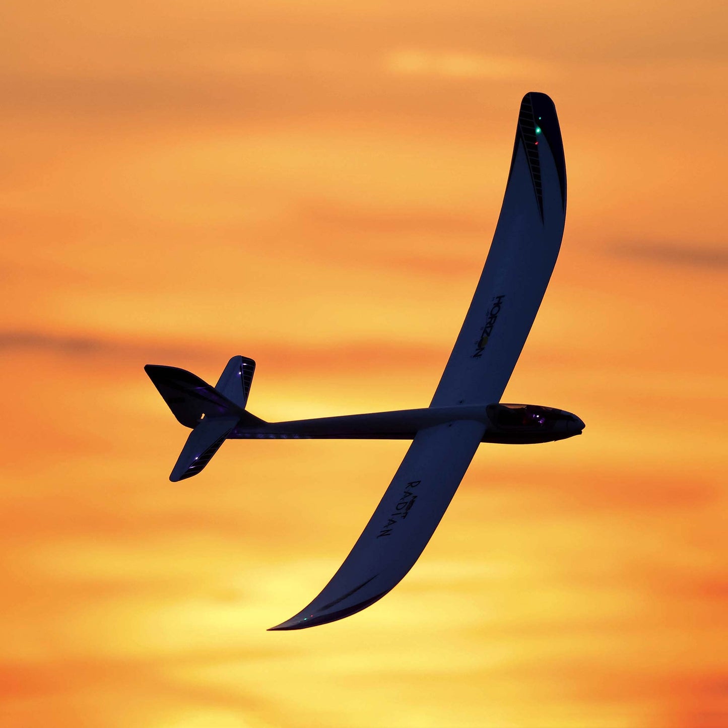 E-flite RC Airplane Night Radian 2.0m BNF Basic Transmitter Battery and Charger Not Included EFL36500