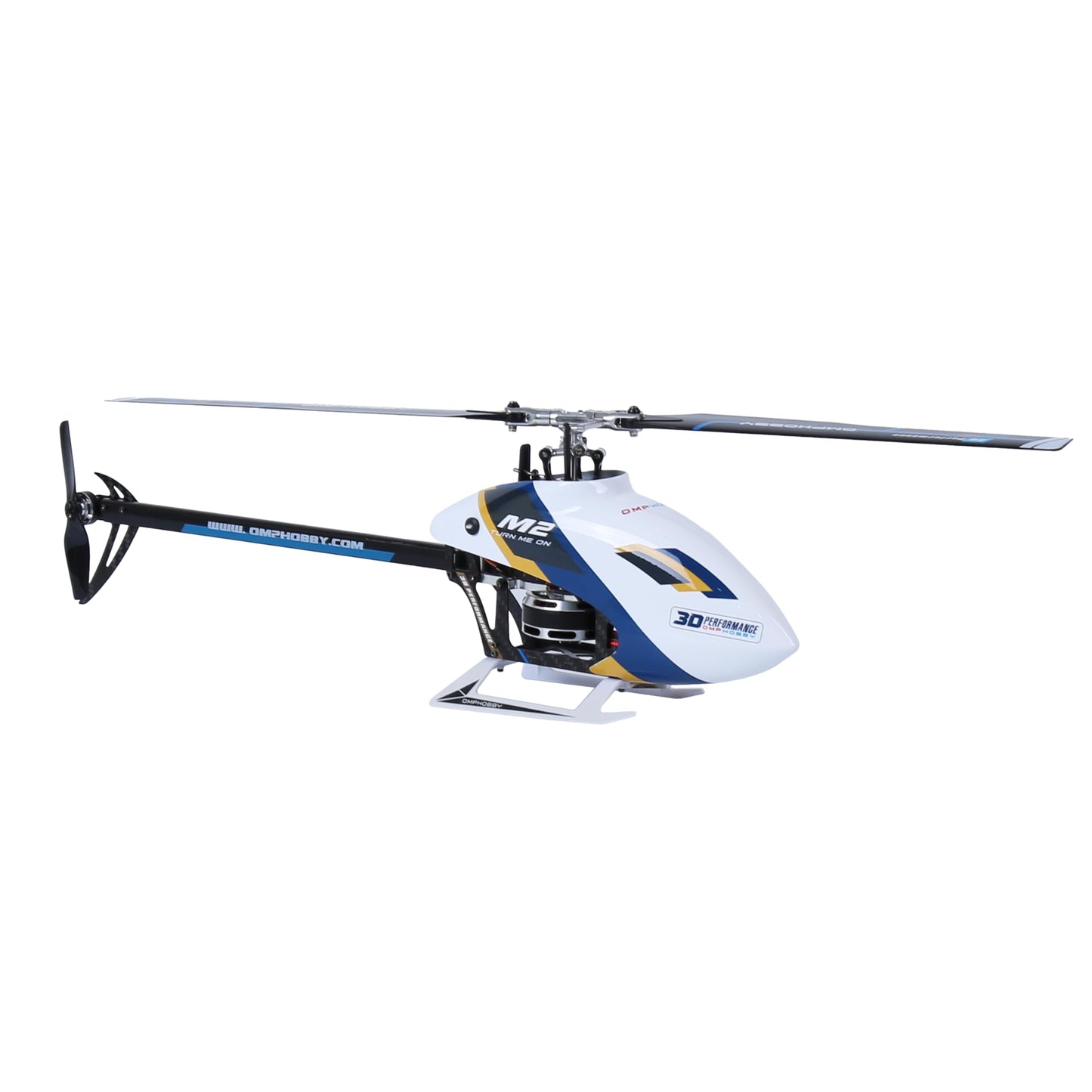 OMPHOBBY M2 EVO MK2 RC Helicopter for Adults Dual Brushless Motors Direct-Drive 6 Channel RC Helicopters Outdoor, Superior 3D Remote Control Plane Gifts Newly Upgraded Mini Drone BNF White