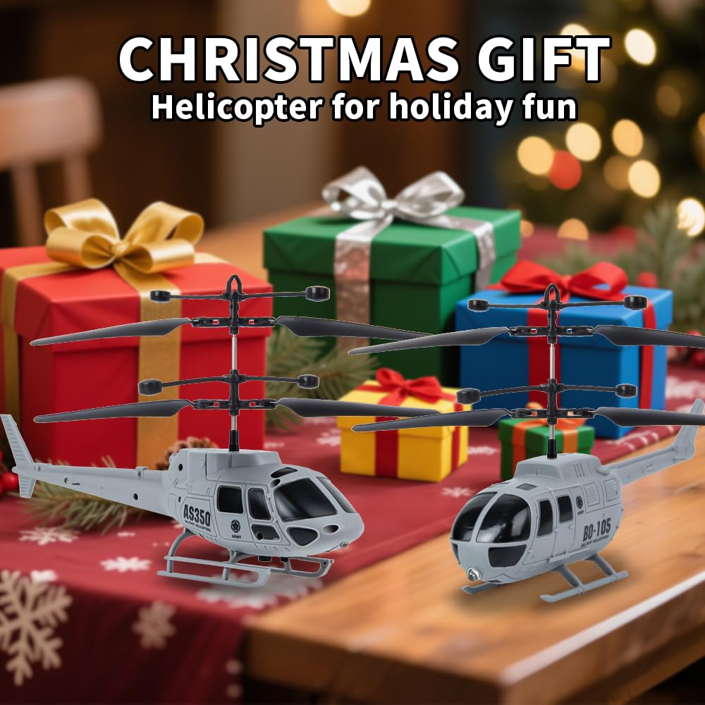 Remote Control Helicopter for Kids Boys Girls,2 Pack Military Toys Attack Helicopter,Army Style 2 Model RC Helicopters for Kids 6-8 Boys Military Lovers to Collect and Gift