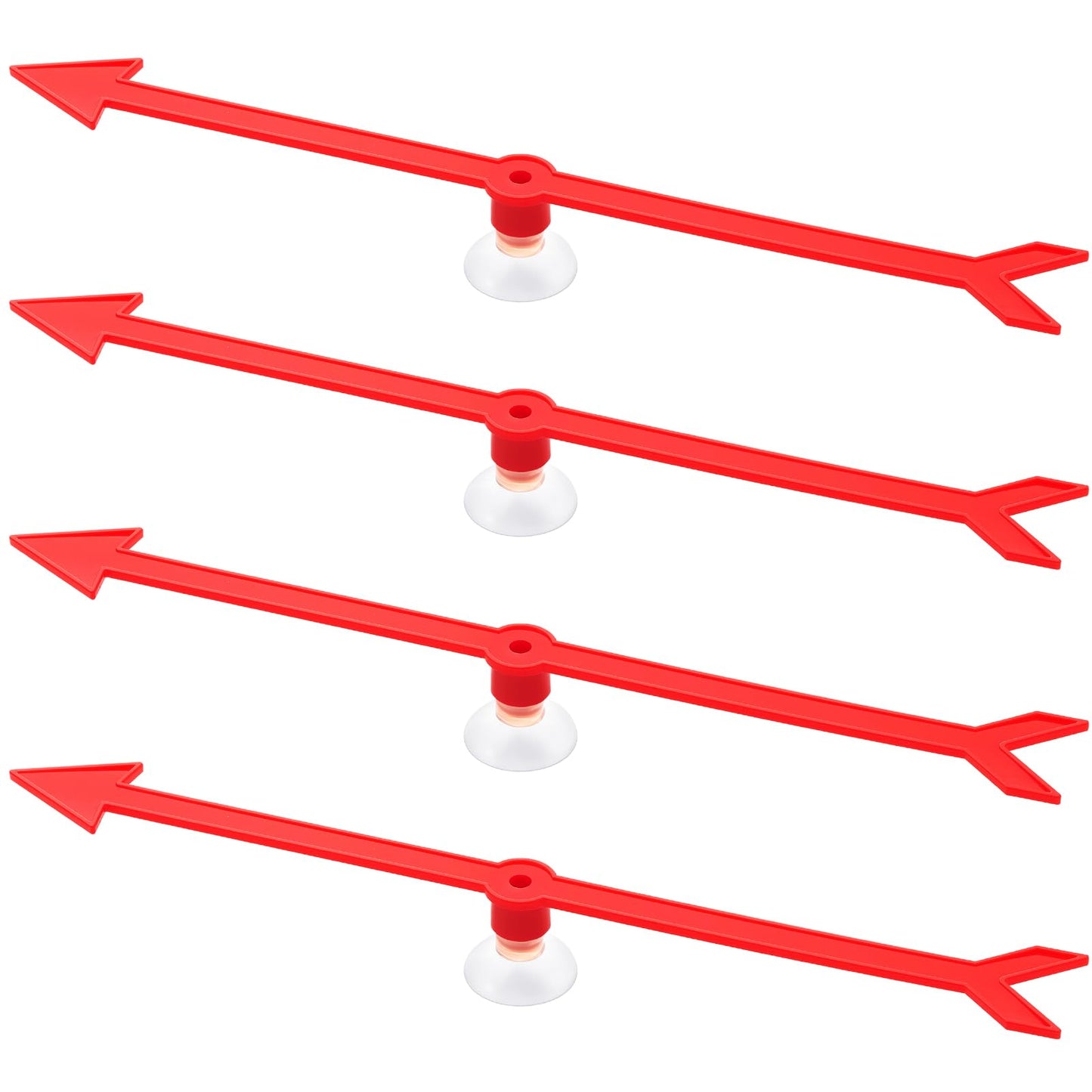 Halloscume 4 Pcs Large Arrow Spinner, 11.8 In/30 cm Red Large Arrow with Suction Cup, Spinners Game for Classroom Activities, Math Games Teacher Supplies, Teaching Tools for Party Board Games