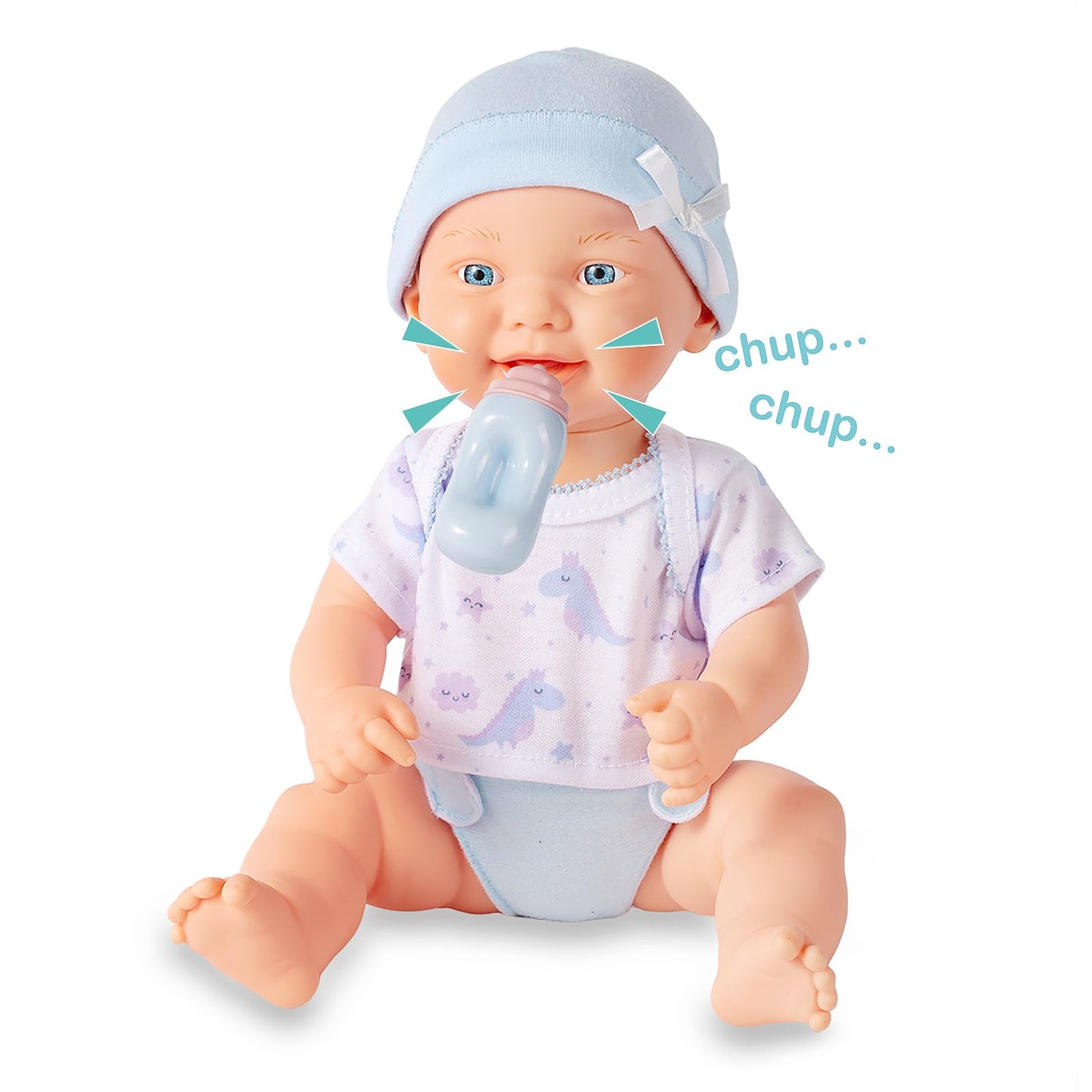 Mother Love Interactive Twin Baby Dolls,13 inch Talking Baby Doll, Interactive Baby Dolls with Sounds,with Feeding Toy, for 3+ Year Old Girls and Boys Gifts