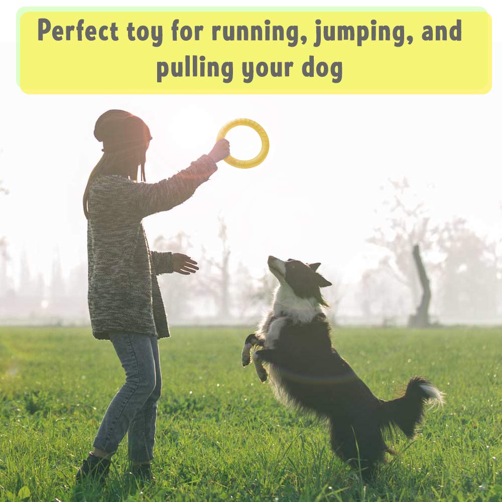 PetSpy Dog Ring Toy – Flying Ring for Outdoor Play, Floating Training & Fetch Toy for Throwing, Catching & Chewers – Durable EVA Flying Disc for Small, Medium & Large Dogs