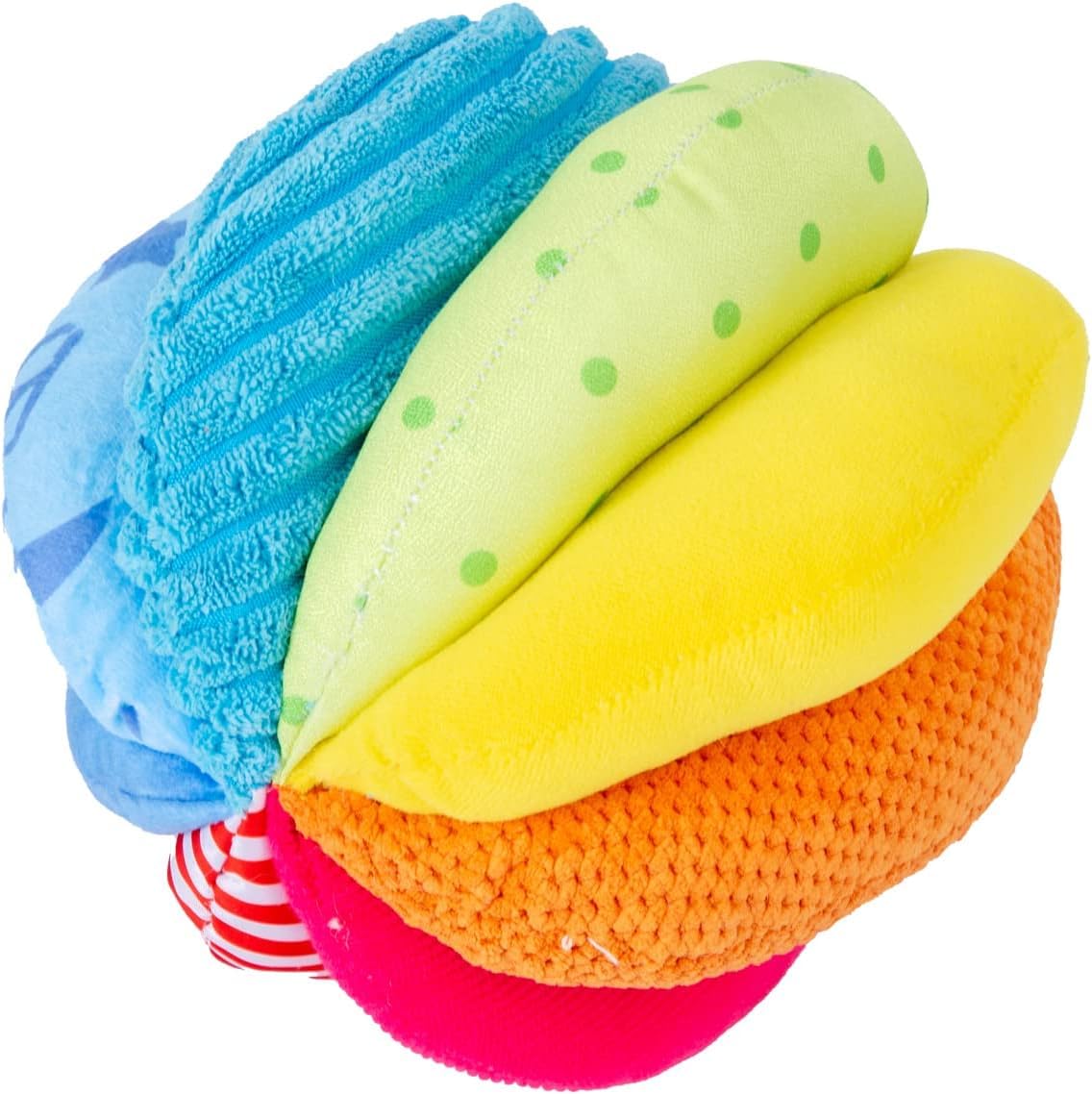 Montessori Baby Toys Play Kit Montessori Mirror Peekaboo Knob Puzzle, Medium Spinning Drum and Rainbow Fabric Ball Kit Toys for6-12Months Toddlers (Play Kit 3)