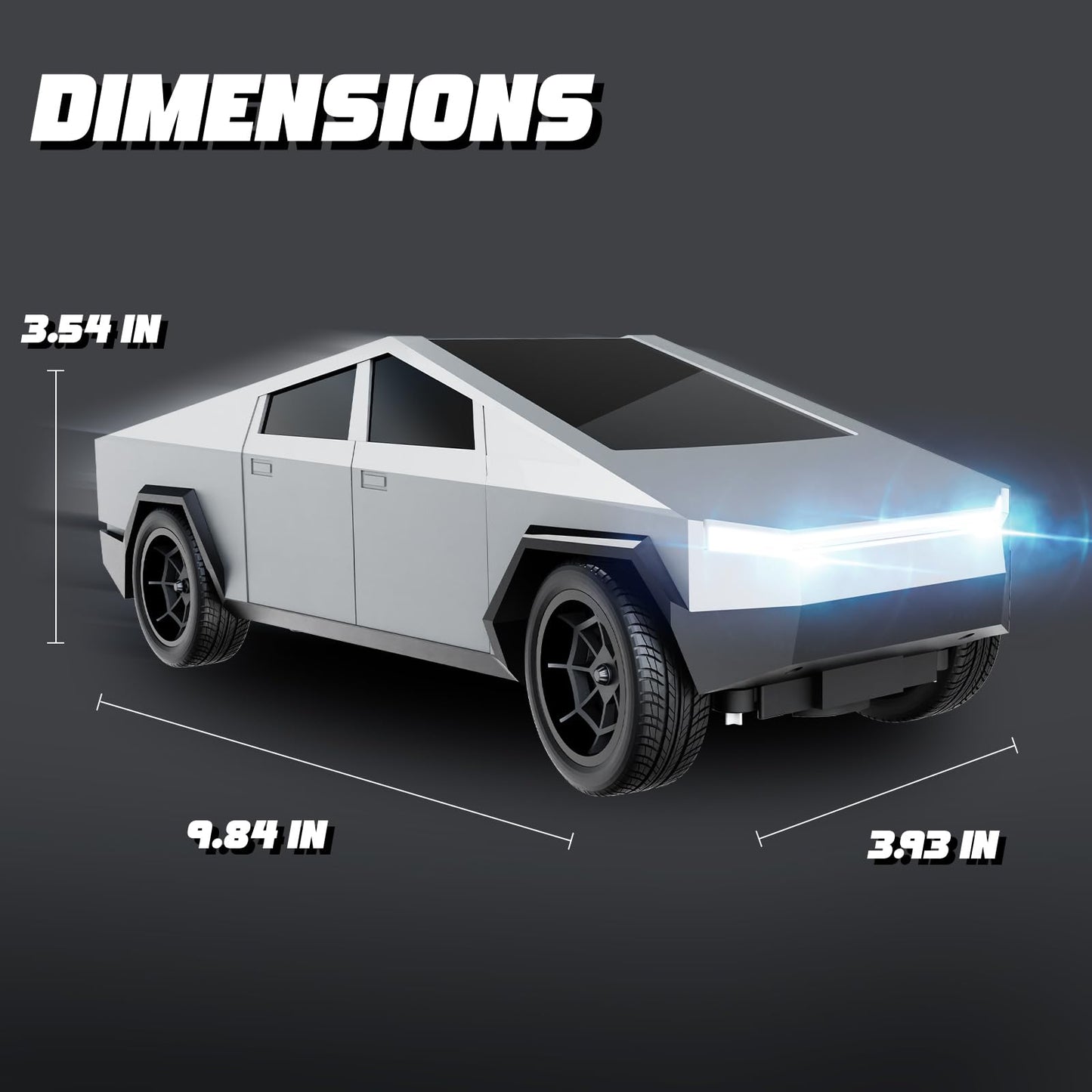 Innofans 1:24 Scale High-Speed Remote Control Car - All Terrain Electric Vehicle with LED Lights PCS, Extended Battery Life, for Boys Girls & Adults and RC Enthusiasts