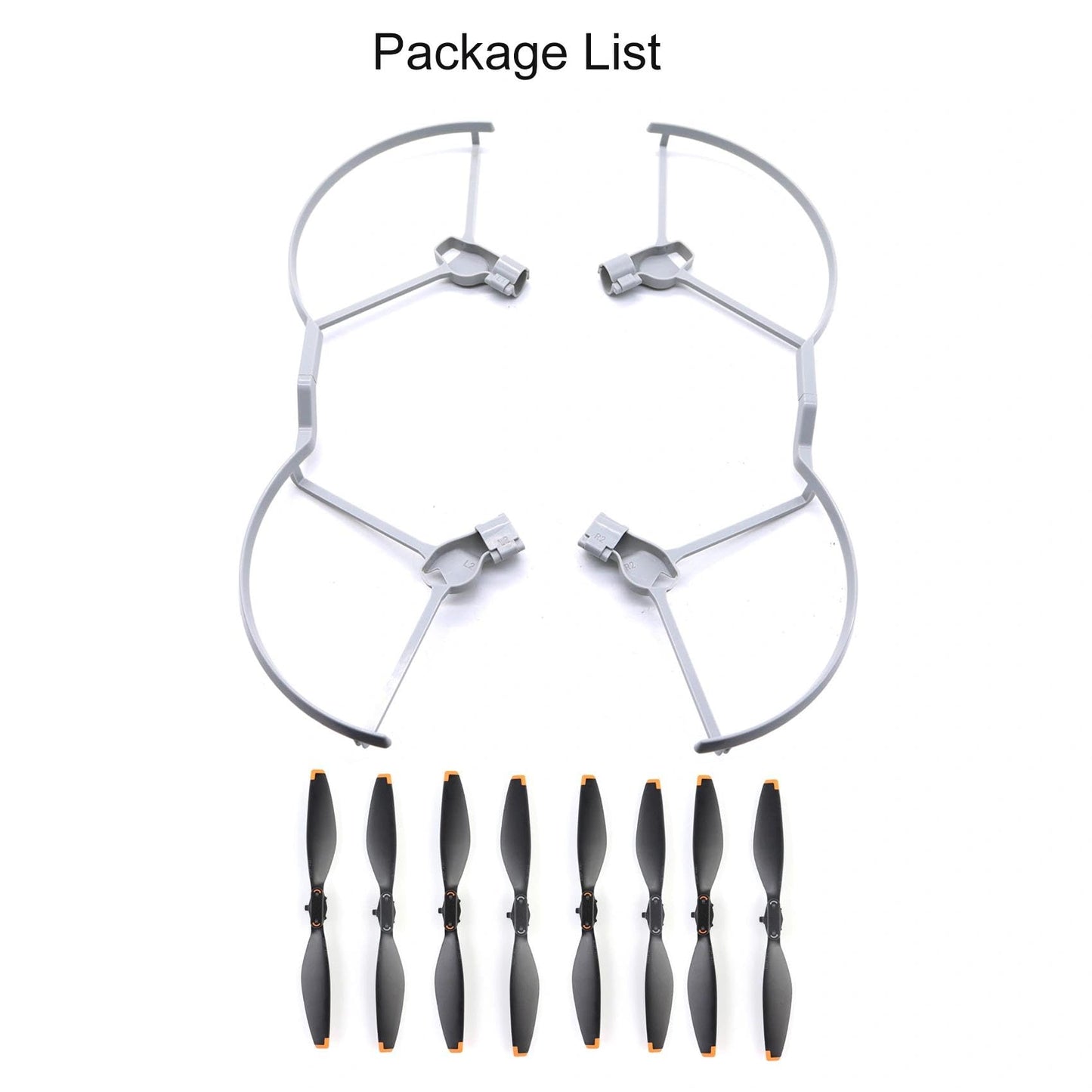 Wtohoby Mini 5 Pro Propellers Guard + 8pcs Propellers for DJI Mini 5 Pro Accessories, Light Weight Anti-Collision Bumper Crash Cover Ring, Quick-Release 6028F Blades Wing Propeller Replacement