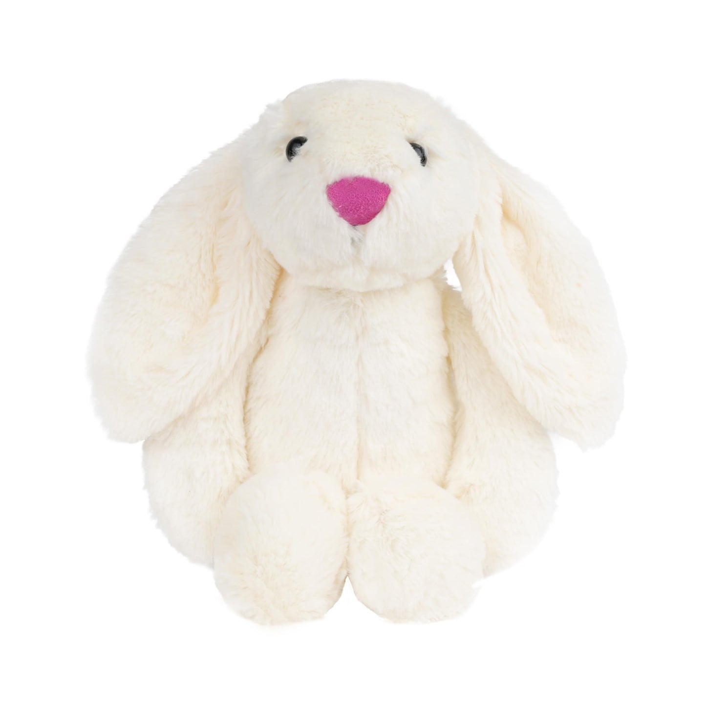 shiguangji Bunny Stuffed Animal Plush Toy 11.8 in, Soft Rabbit Plush for Babies and Toddlers, Cuddly Bunny Toy for Nursery Decor and Easter Gift (White)