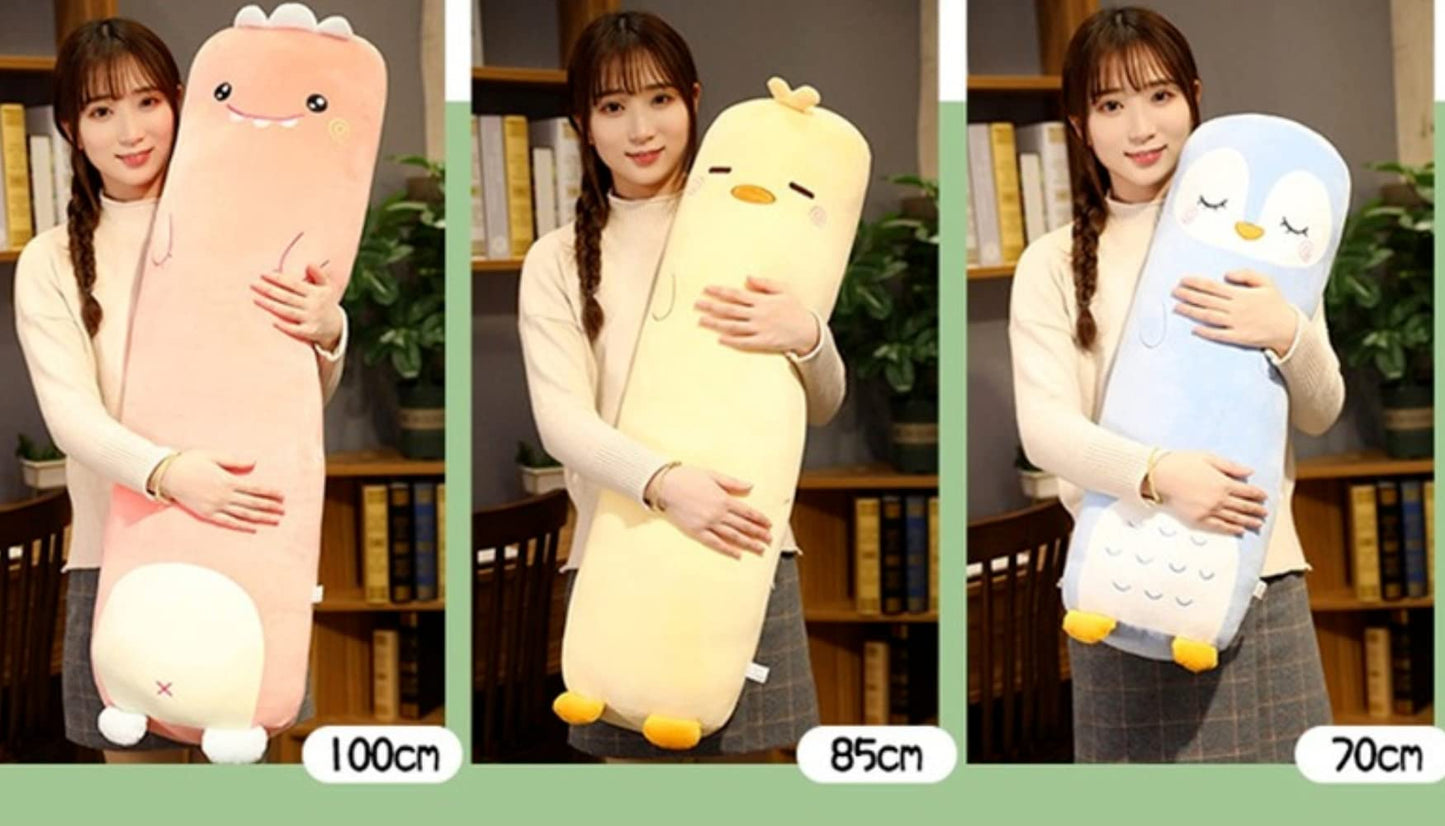 MUPI Long Plush Cute Body Pillows 27" Cuddle Stuffed Animal Shaped Bed Body Pillows Soft Cotton Plushies Doll Toy Gifts (Dinosaurs, 27 Inch)