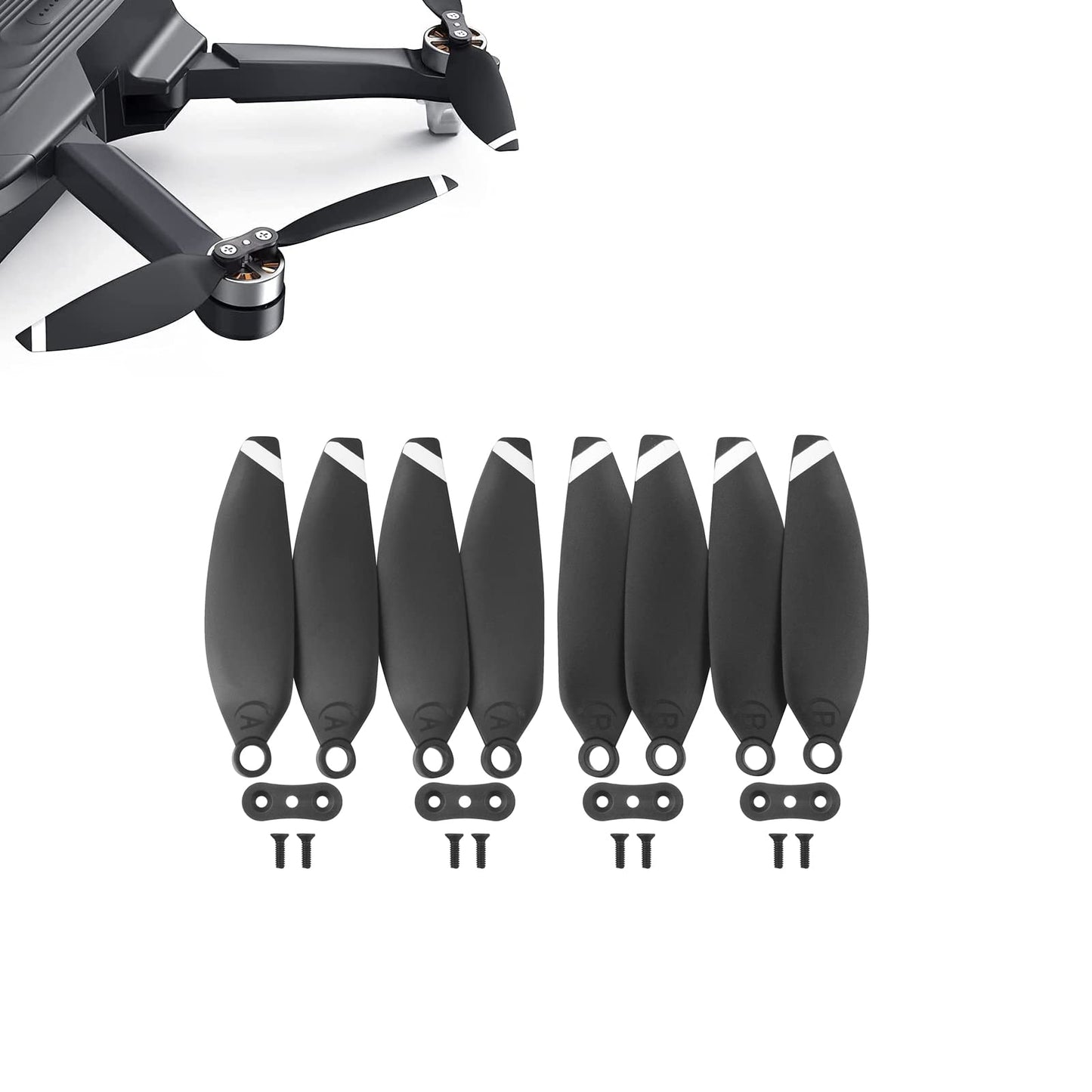 PUOO Accessory 24PCS Propeller for HT50 V11mini F11MINI F7MINI HS175D X500Pro X650 Z6pro Q5 Q7 WF31 RC Quadcopter Remote Control Drone Blade Spare Parts