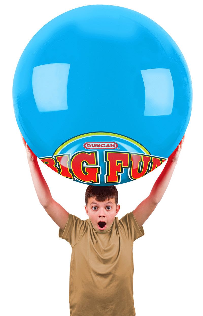 Duncan 3673XW Mega Bounce [Blue/Red] - XL, 100 in. Circumference, Inflatable Rubber Ball with Foot Pump, Outdoor Toys and Games