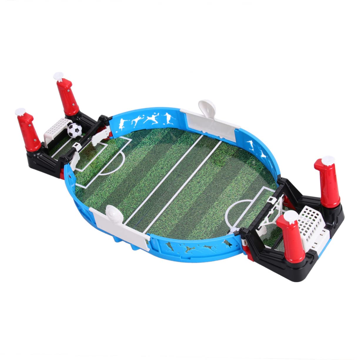 BESPORTBLE Mini Tabletop Football Game Plastic Double Player Soccer for Mini Balls Compact Portable Indoor Table Soccer Gift