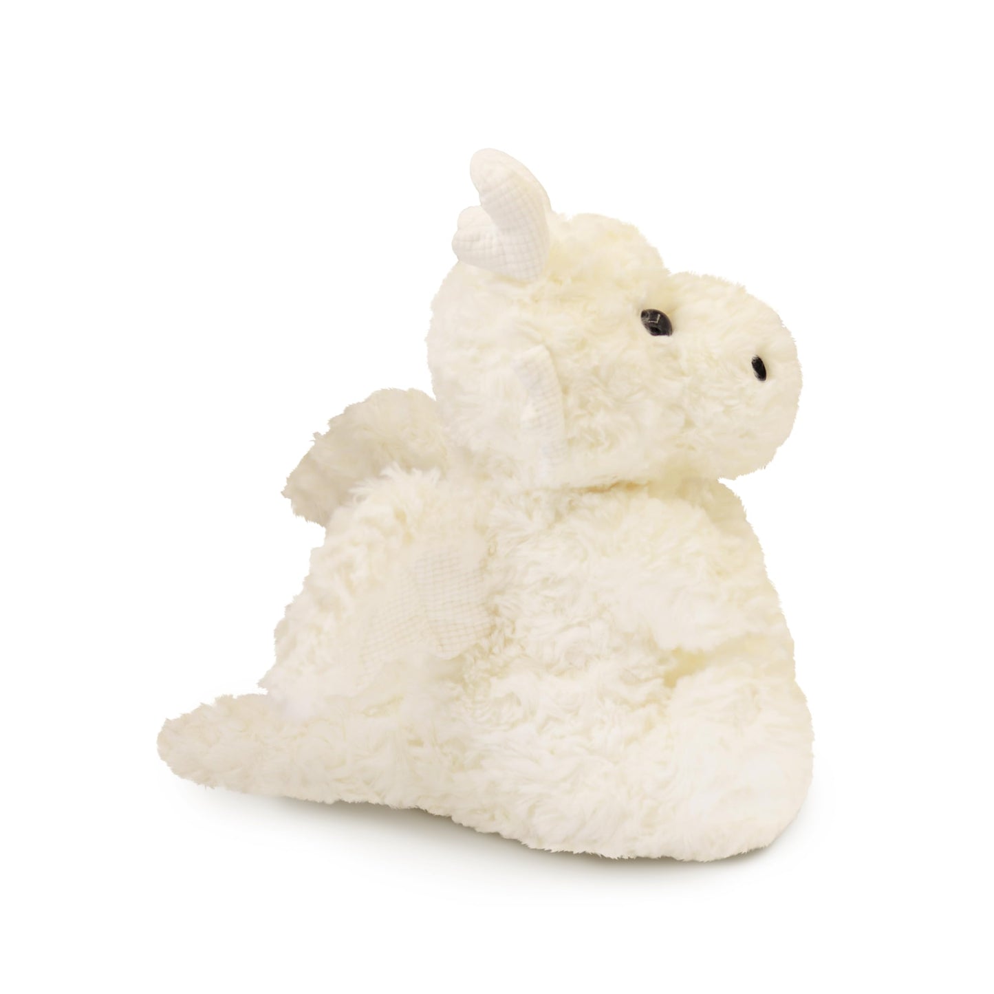 Soft Little Flying Dinosaur Stuffed Plush Pillow, Adorable White Dragon Plush Toy and Birthday Present for Kids, Adults and Collectors(White/11.8in)