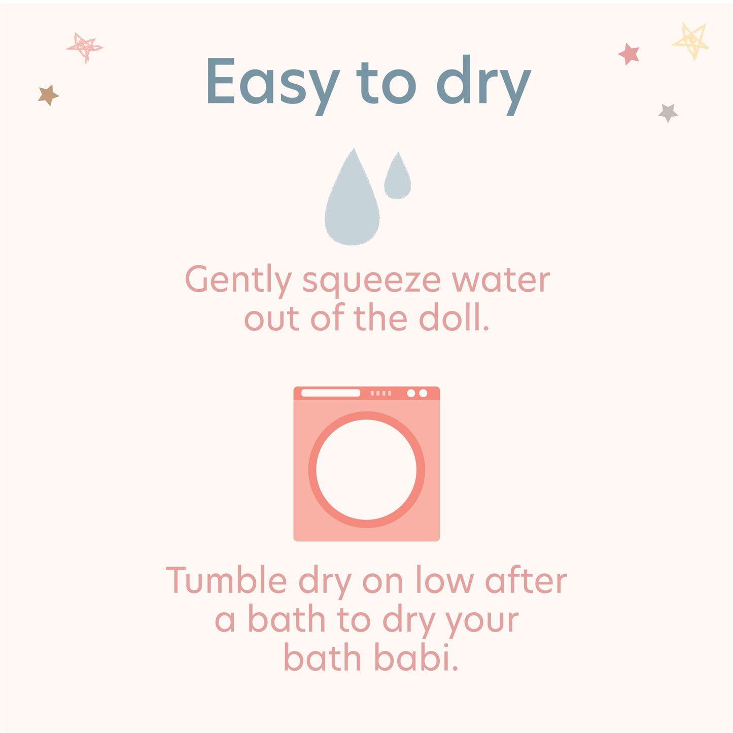 LullaBaby – 14-Inch Bath Doll – Fair Skintone & Blonde Hair Baby Girl Doll with Accessories – Soft Plush Body – Real Water Play – Toddler Toy – Ages 2+