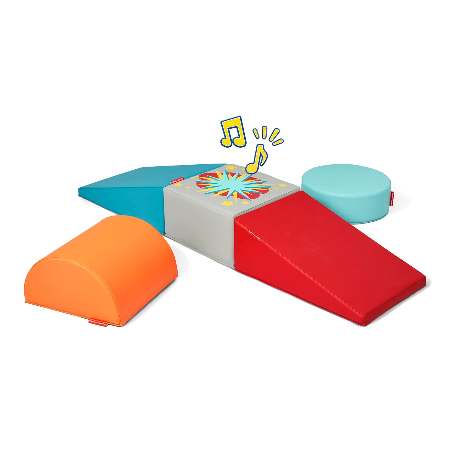 Radio Flyer Tumble Town Interactive Learning Blocks with Sounds, Kids Indoor Climber & Play Structure, Big Foam Climbing Blocks for Toddlers Ages 9 Months - 3 Years