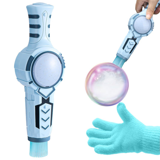 Palksky Fog Bubble Machine with Magic Smoke, Rechargeable Bubble Blower Make for Kids Toddlers, Unique Fog-Filled Interactive Bubbles for Outdoor/Indoor Birthday Party